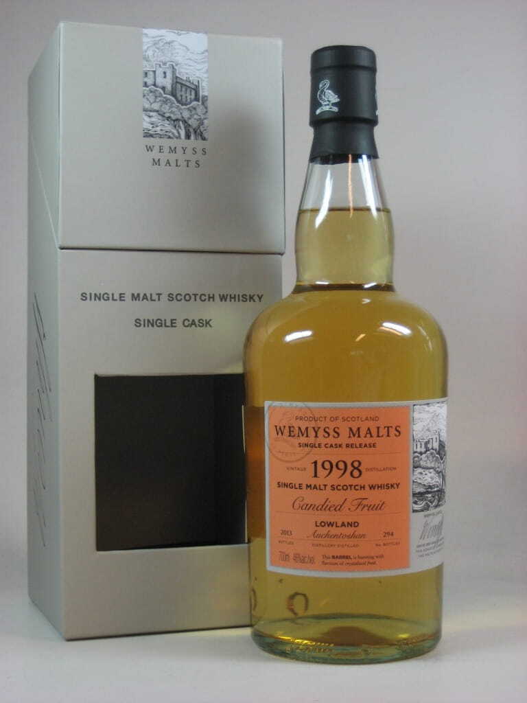 "Candied Fruit" 1998/2013 Single Cask Auchentoshan Wemyss Malts 46%vol. 0,7l