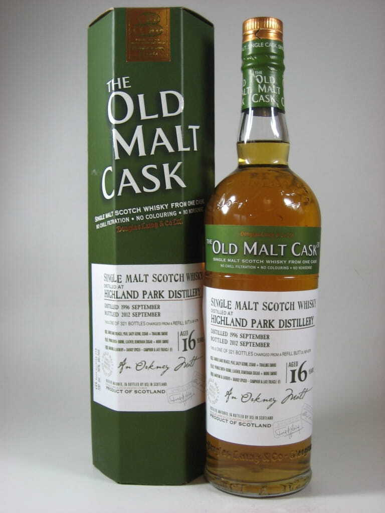 Highland Park 16 Jahre 1996/2012 Refill Butt Douglas Laing "Old Malt Cask" 50%vol. 0,7l