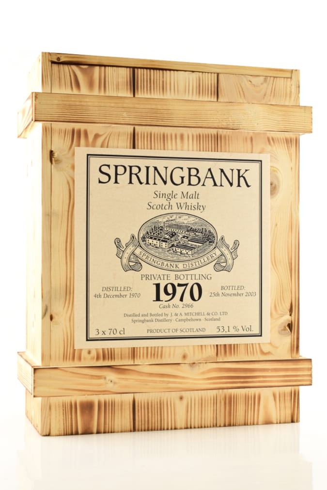 Spring Bank Private Bottling 1970 wooden box