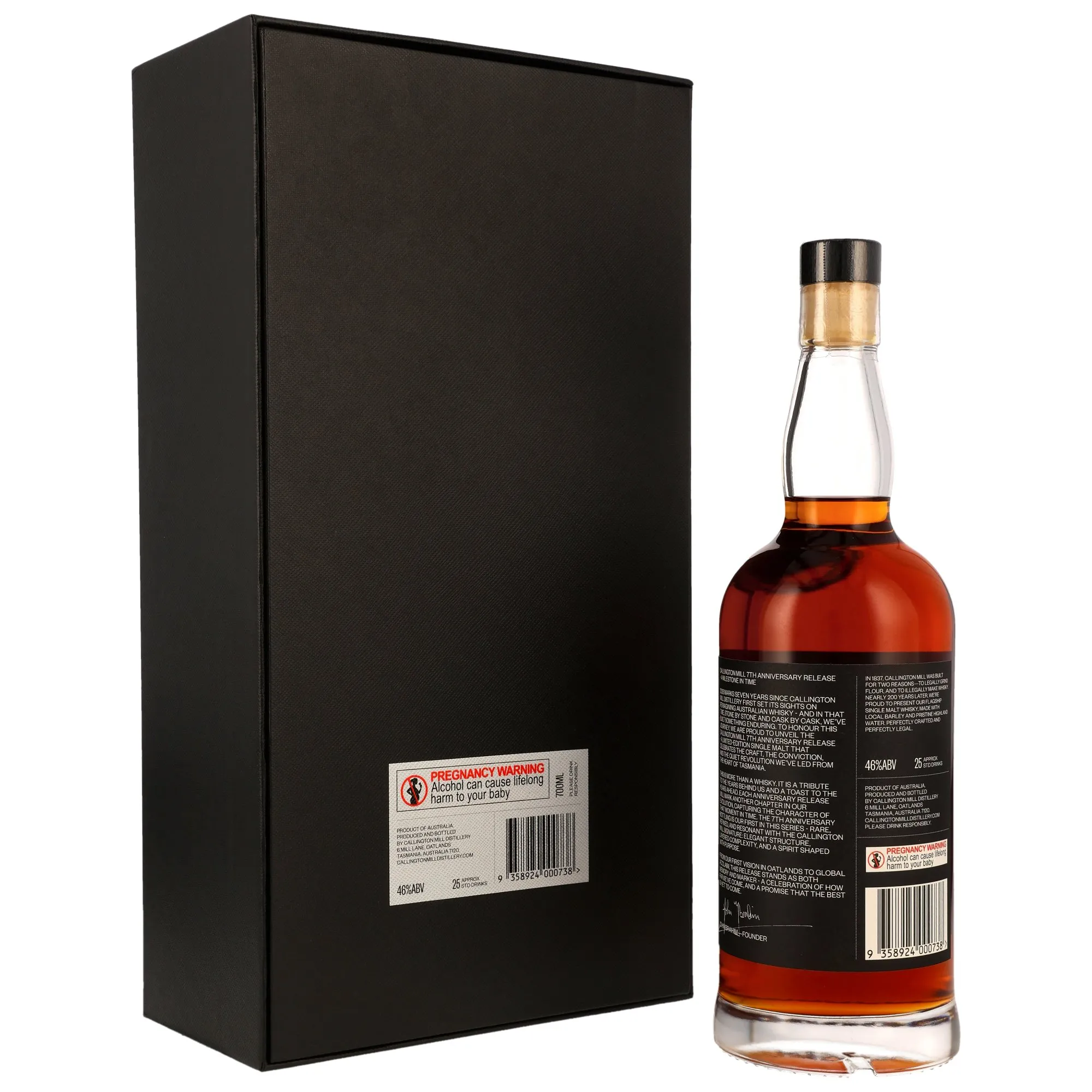 Callington Mill Anniversary - Celebrating 7 years - Tasmanian Cool Climate Single Malt