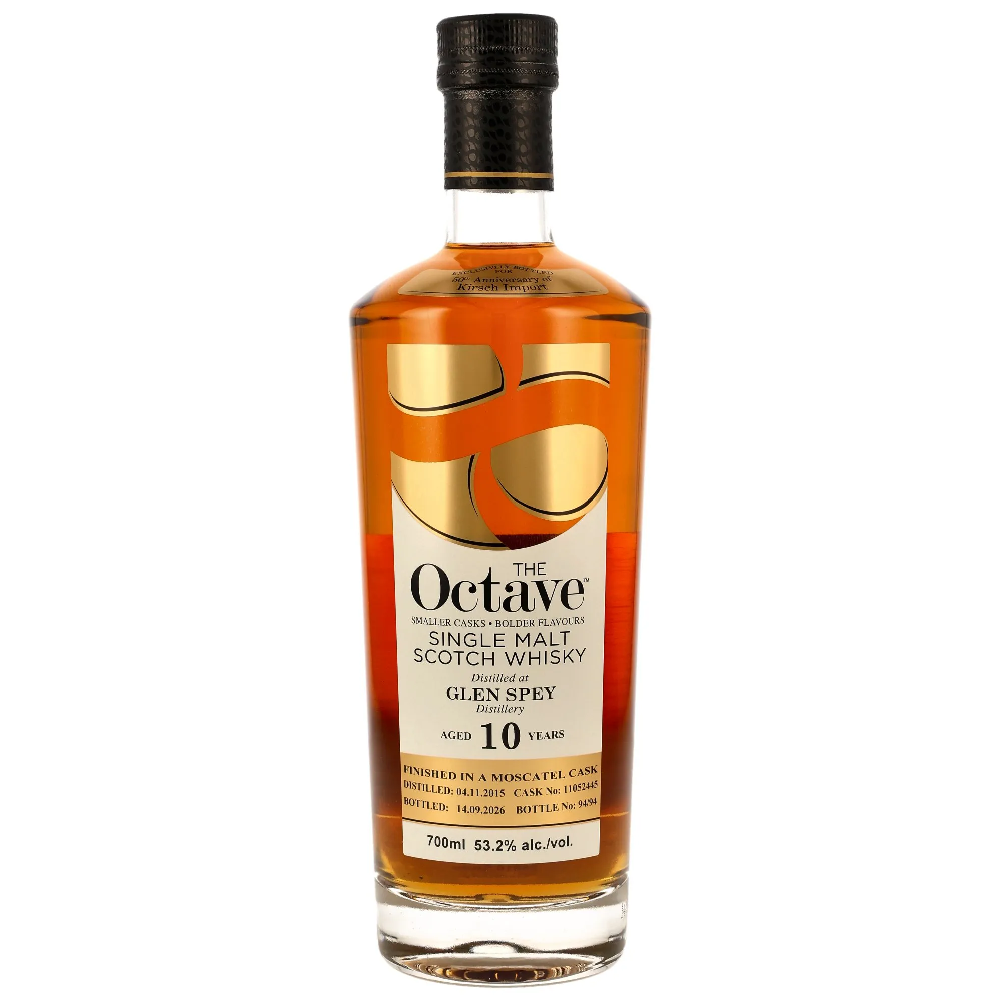 Glen Spey 2015/2026 - 10 Year Old - Moscatel Cask #11052445 - The Octave - 50th Anniversary Kirsch Import