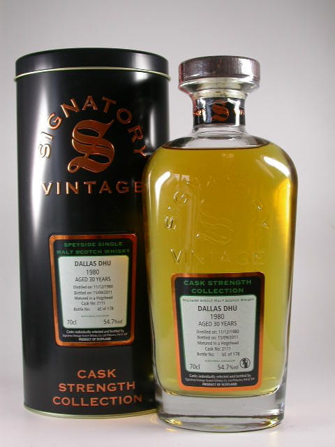 Dallas Dhu 30 Jahre 1980/2011 Hogshead Signatory Cask strength Coll. 54,7%vol.0,7l