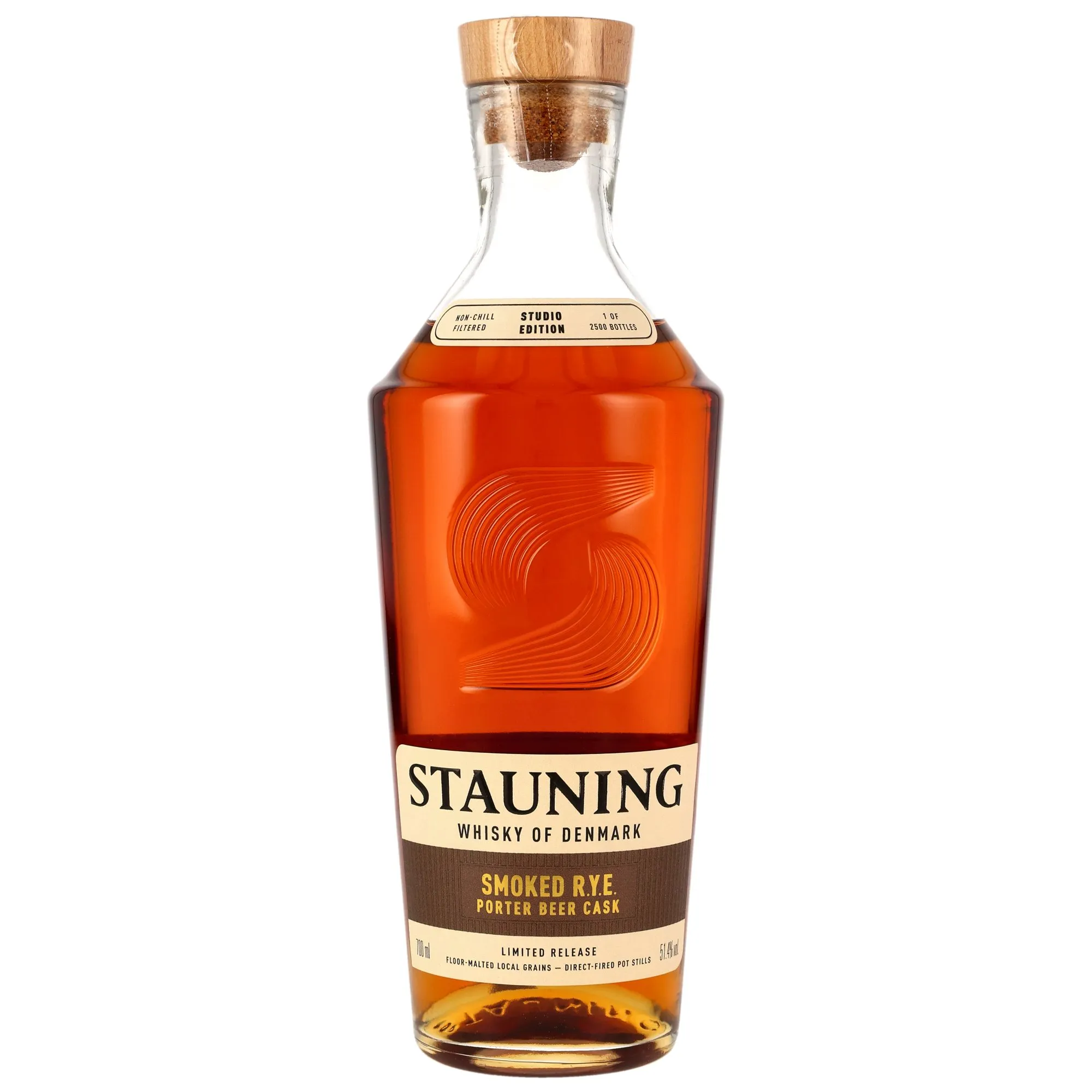 Stauning Smoked R.Y.E. Porter Beer Cask 3 Year Old, Virgin American Oak & Porter Beer Cask, Cask #11323-11332, Studio Edition, 2026, 51.4%