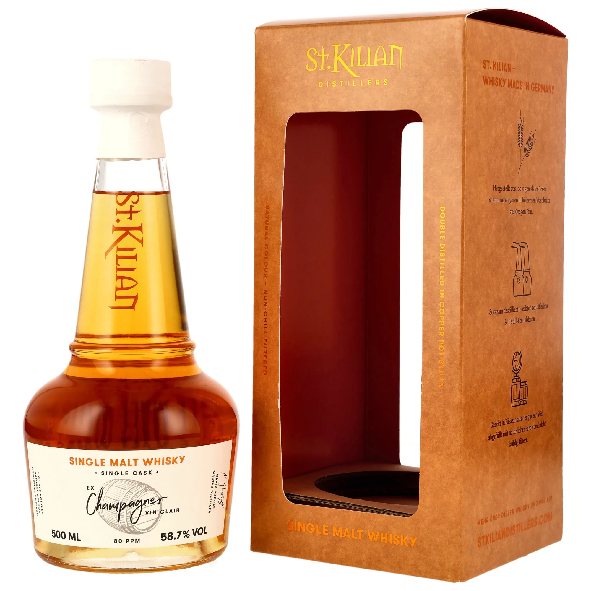 St. Kilian 2021/2025 - 4 Jahre - Peated Ex Champagner Vin Clair Cask #6942