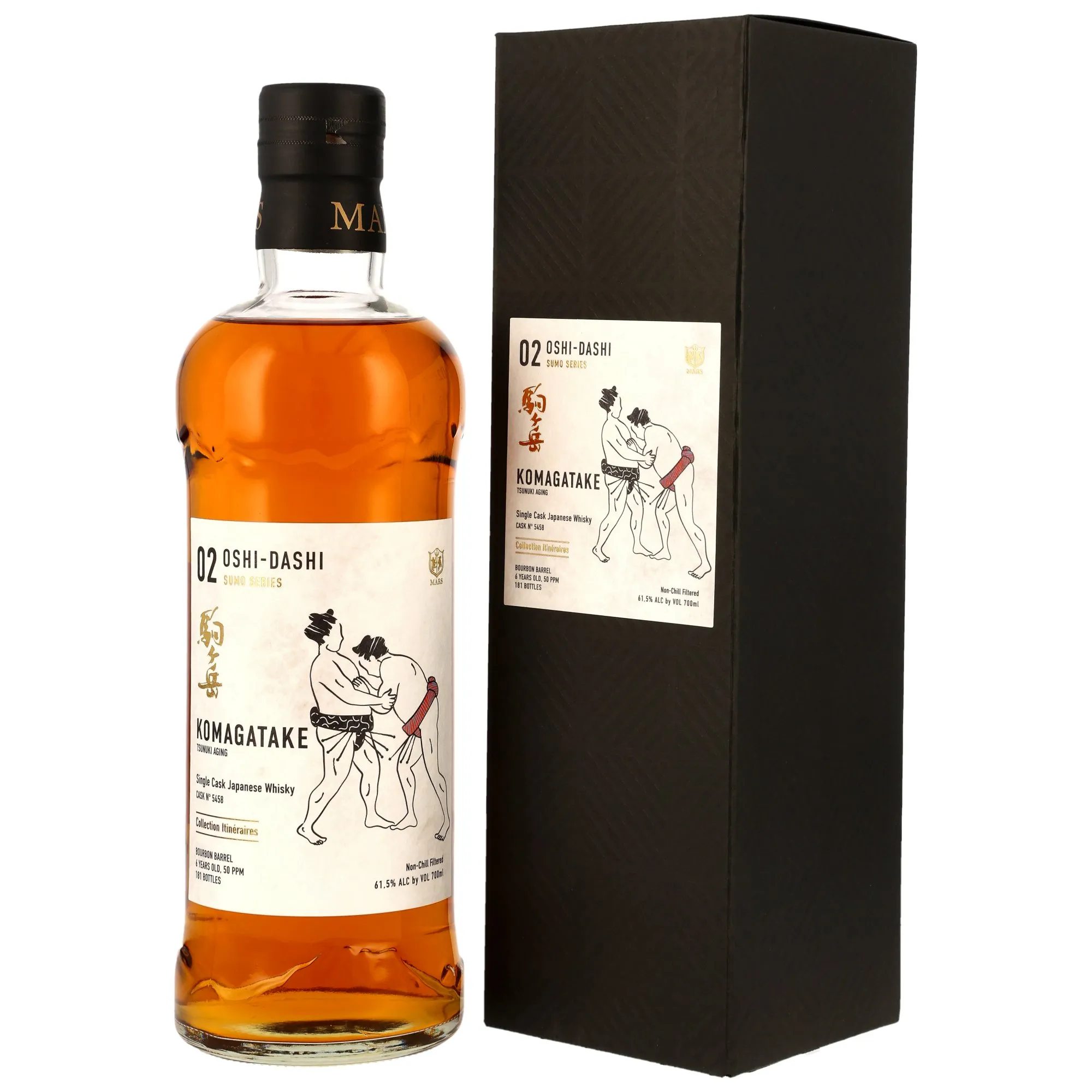 Mars Shinshu Distillery 02 Oshi-Dashi - Sumo Series 6 Year Old, Bourbon Cask, Cask #5458, 2025, 61.5%