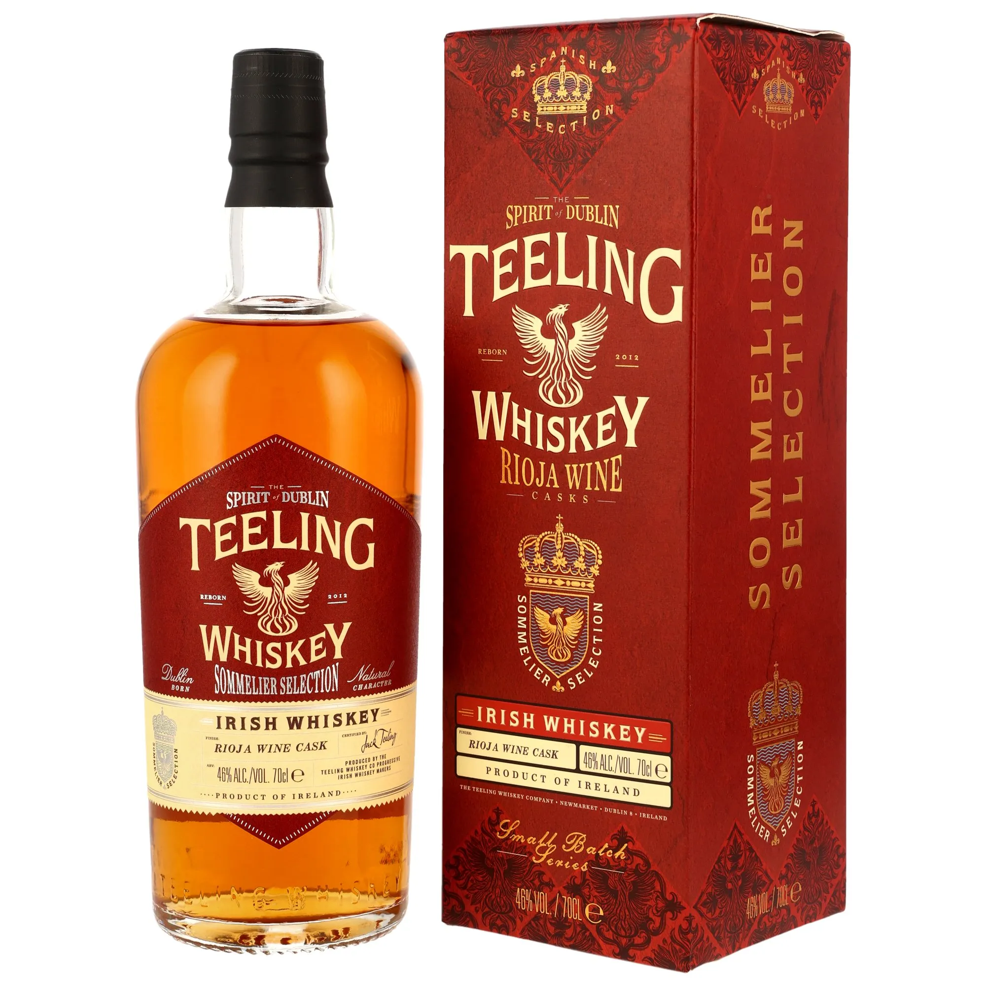 Teeling Whiskey Small Batch Rioja Wine Cask Finish - Sommelier Selection, Bourbon Cask & Rioja Wine Cask, 2025, 46%