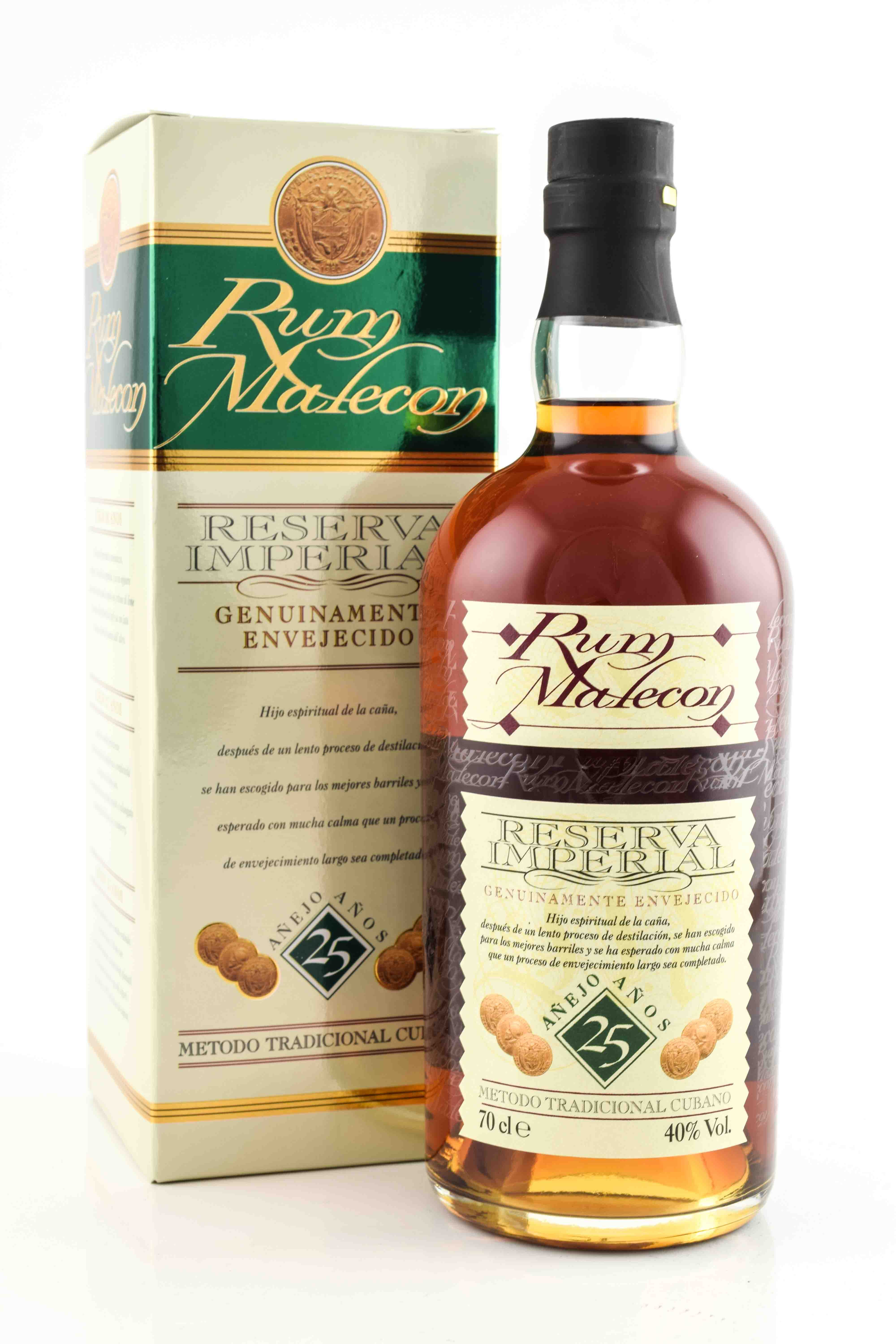 Malecon Reserva Imperial 25 Jahre 40%vol. 0,7l Malecon Reserva Imperial 25 Jahre 40%vol. 0,7l