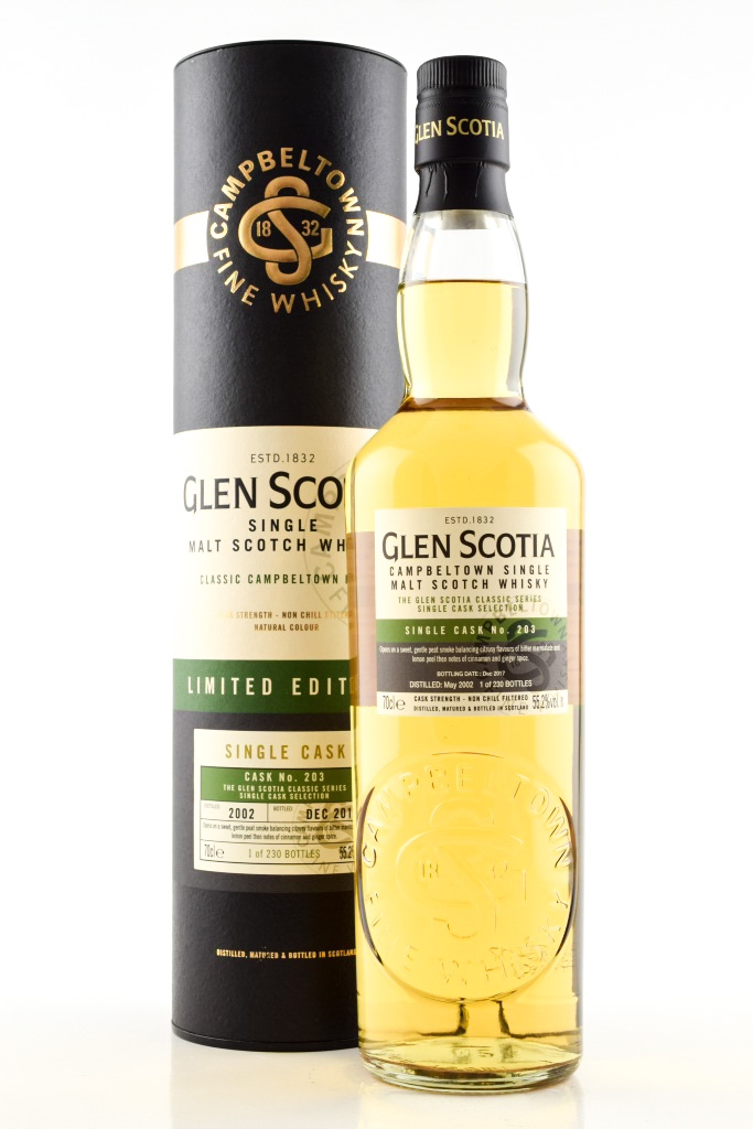 Glen Scotia 2002/2017 Single Cask # 203 55.2% vol. 0,7l