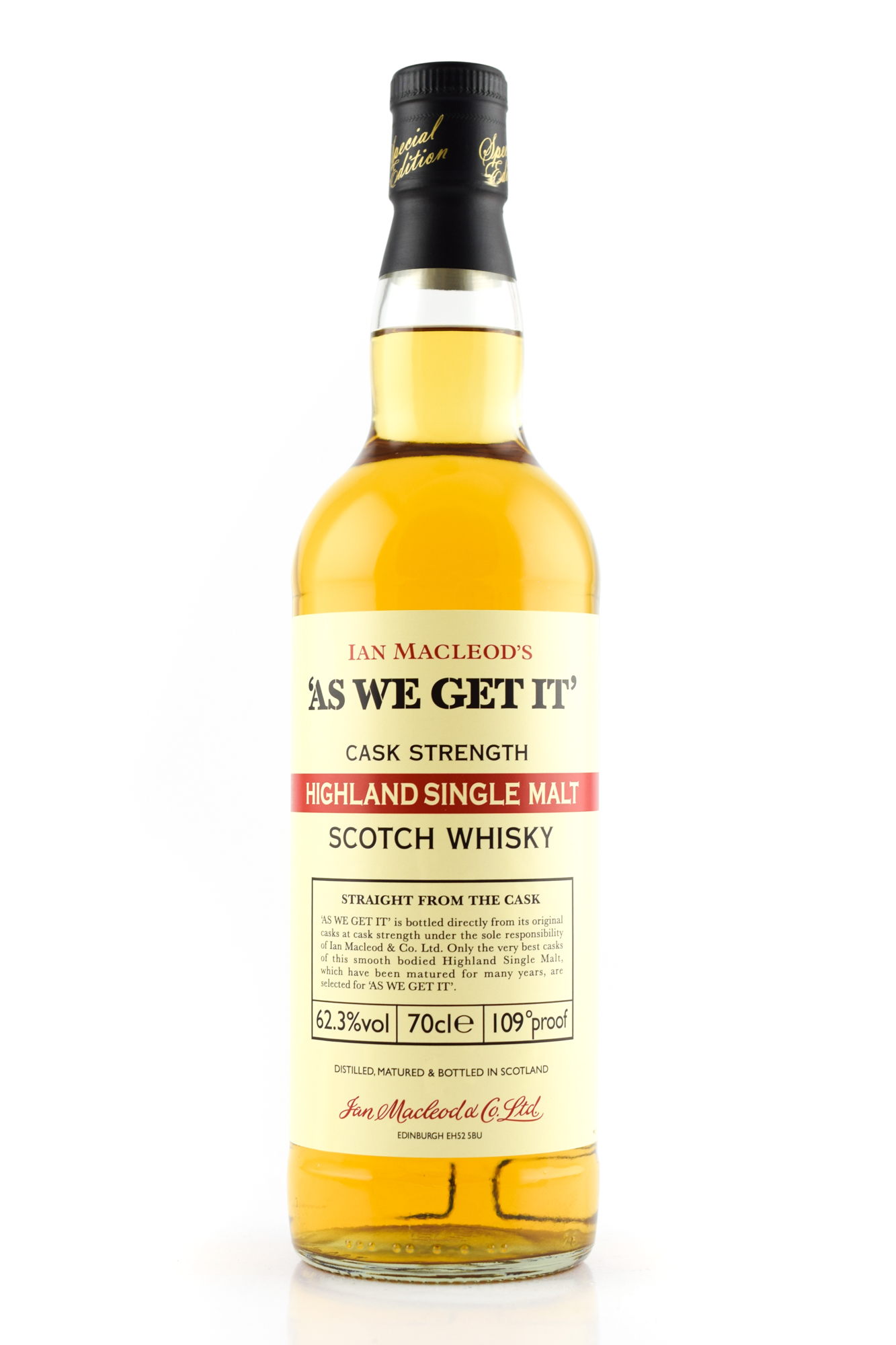 "AS WE GET IT" Highlands Ian MacLeod 62,3%vol. 0,7l "AS WE GET IT" Highlands Ian MacLeod 62,3%vol. 0,7l