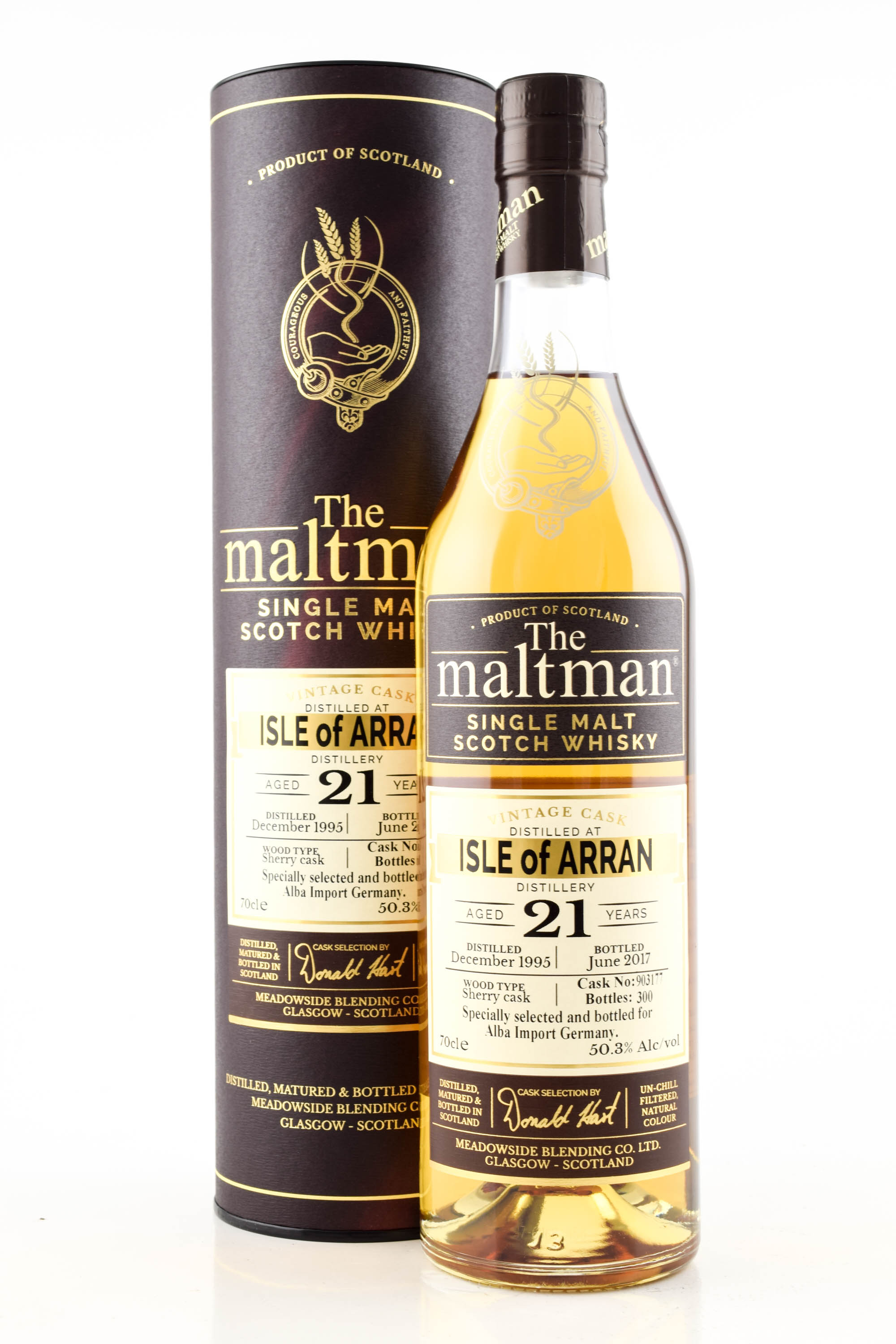 Arran Sherry Cask 21 Year Old 1995/2017 # 903177 The Maltman 50.3% vol. 0,7l