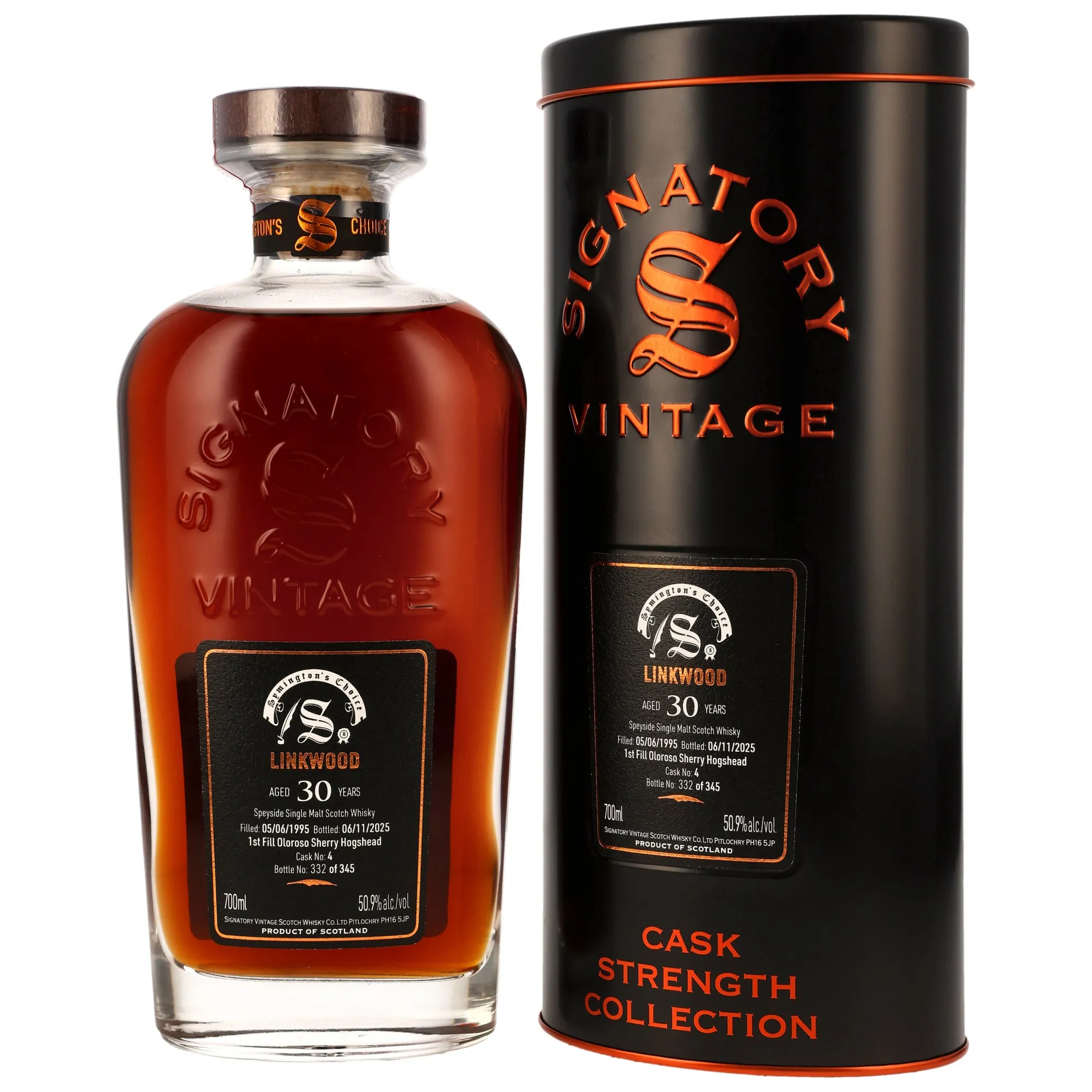 Linkwood 1995/2025 - 30 Jahre - 1st Fill Oloroso Sherry Hogshead #4- Sig Symingtons Choice