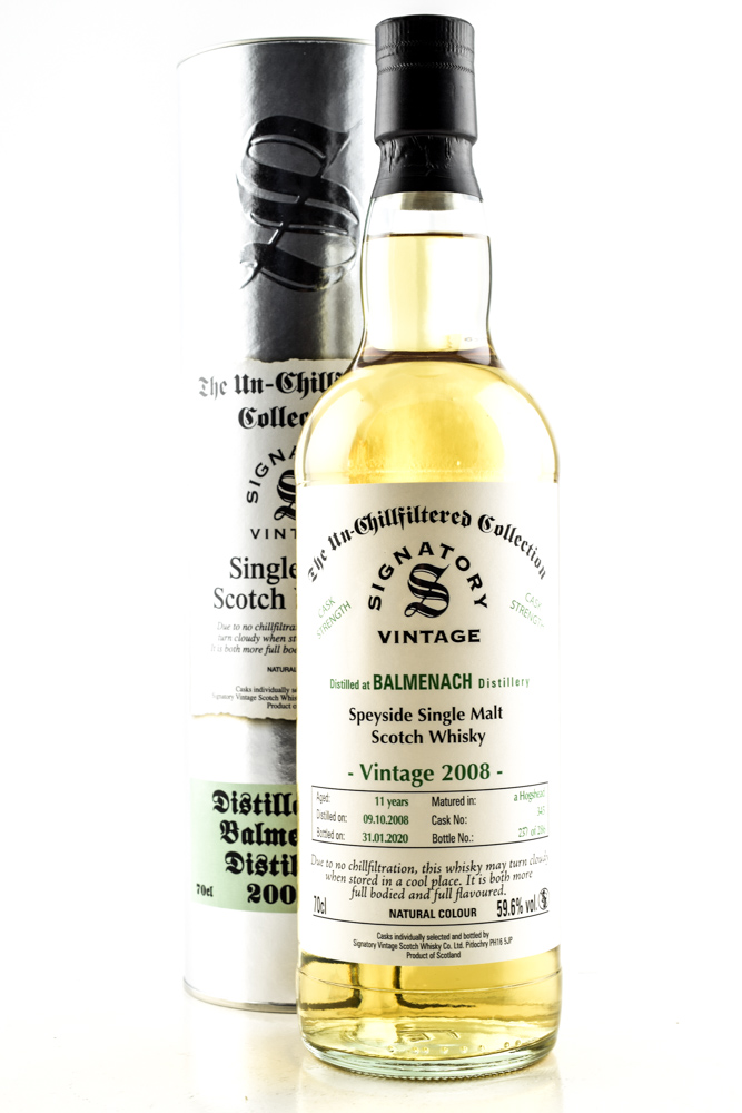 Balmenach 11 year old 2008/2020 Hogshead #345 Un-Chillfiltered Signatory 59,6%vol. 0,7l