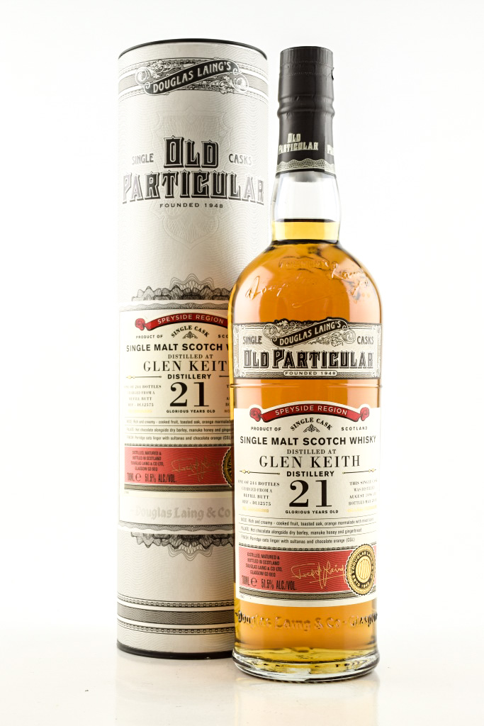 Glen Keith 21 Year Old Refill Butt 1996/2018 Douglas Laing "Old Particular" 51.5% vol. 0,7l