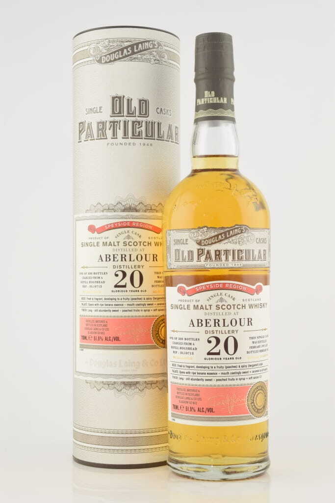 Aberlour 20 Year Old Refill Hogshead 1995/2015 Douglas Laing "Old Particular" 51.5% vol. 0,7l Aberlour 20 Year Old Refill Hogshead 1995/2015 Douglas Laing "Old Particular" 51.5% vol. 0,7l