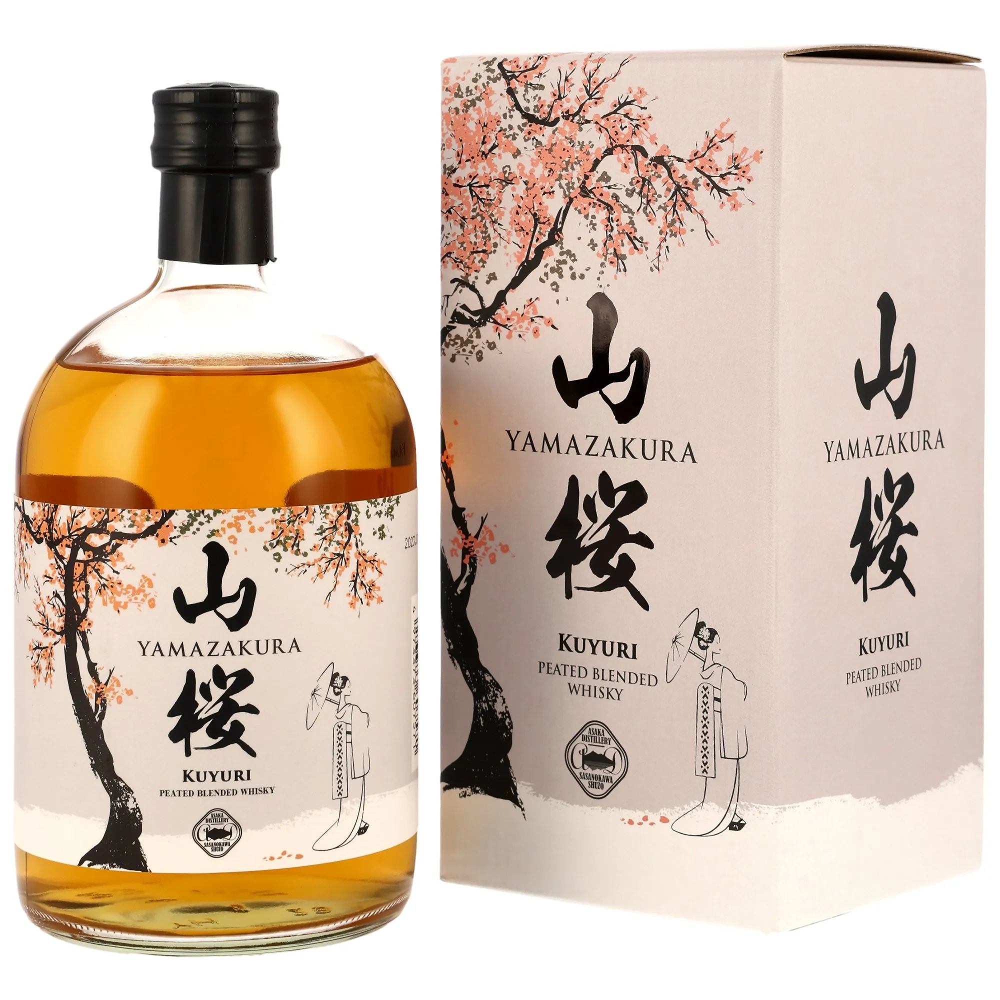 Yamazakura Kuyuri Peated Blended Whisky, Bourbon Cask, 2023, 46%