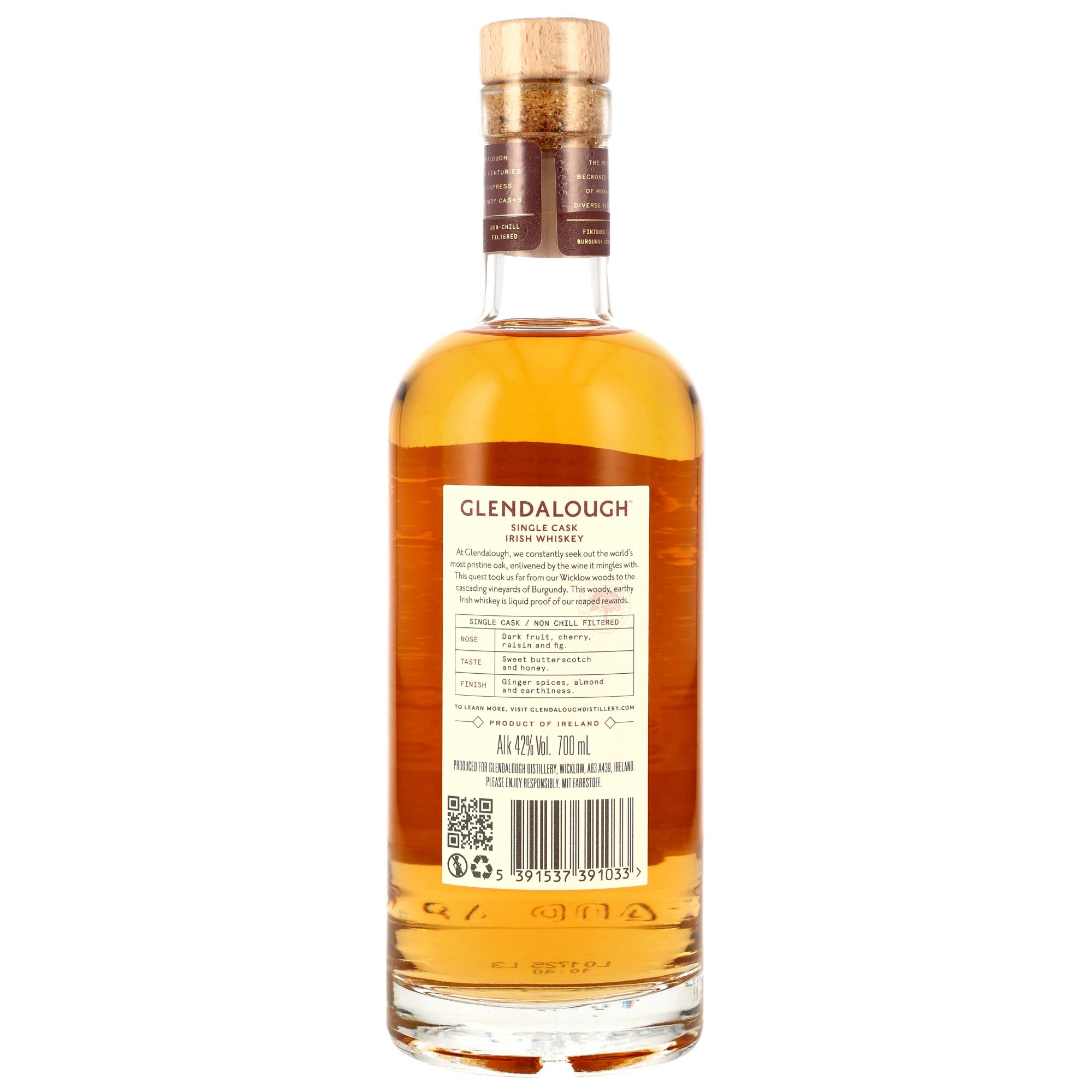 Glendalough Single Cask Burgundy Finish