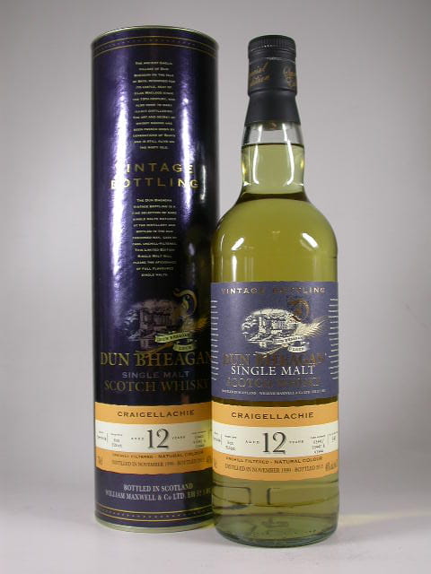 Craigellachie 12 Jahre 1999/2012 Rum Finish Dun Bheagan 46%vol. 0,7l