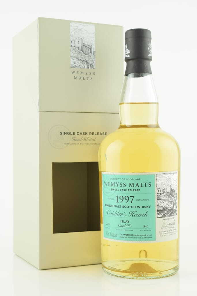 "Cobbler's Hearth" 1997/2015 Single Hogshead Caol Ila Wemyss Malts 46% vol. 0,7l "Cobbler's Hearth" 1997/2015 Single Hogshead Caol Ila Wemyss Malts 46% vol. 0,7l
