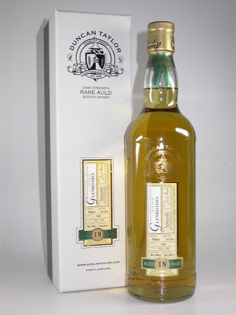 Glenrothes 18 Jahre 1993/2011 Rare Auld Duncan Taylor 51,5%vol. 0,7l