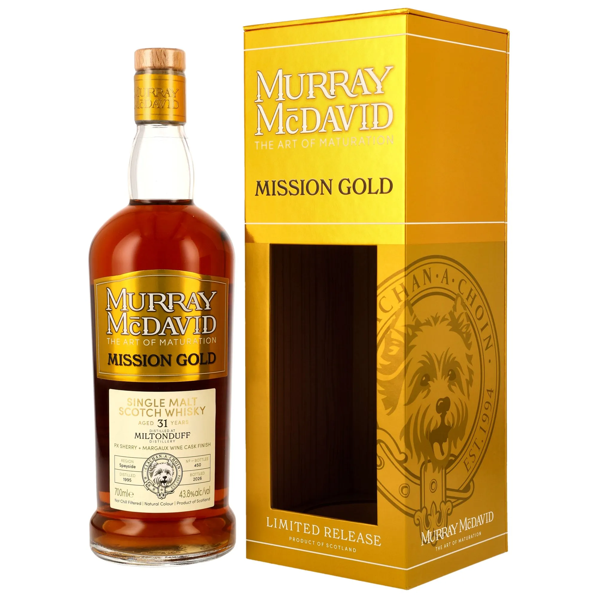 Miltonduff 1995/2026 - 31 Jahre - PX Sherry + Margaux Wine Cask Finish - Murray McDavid