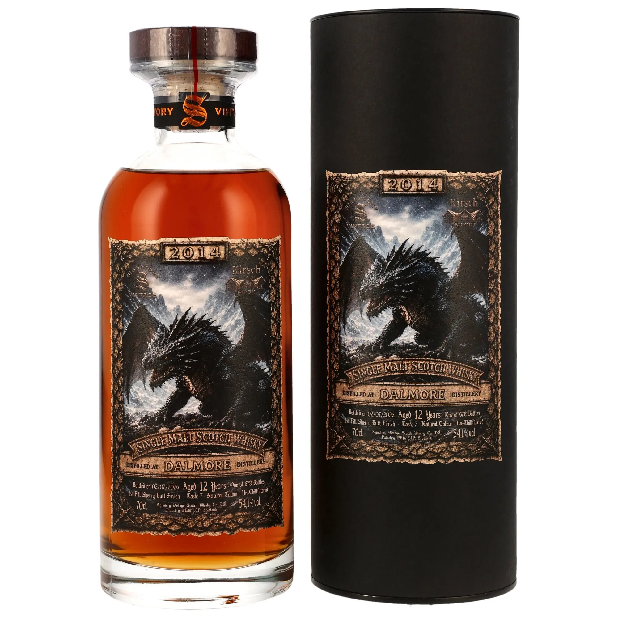 Dalmore 2014/2026 - 12 Jahre - 1st Fill Sherry Butt Finish #7 - Sig - KIRSCH DRAGON
