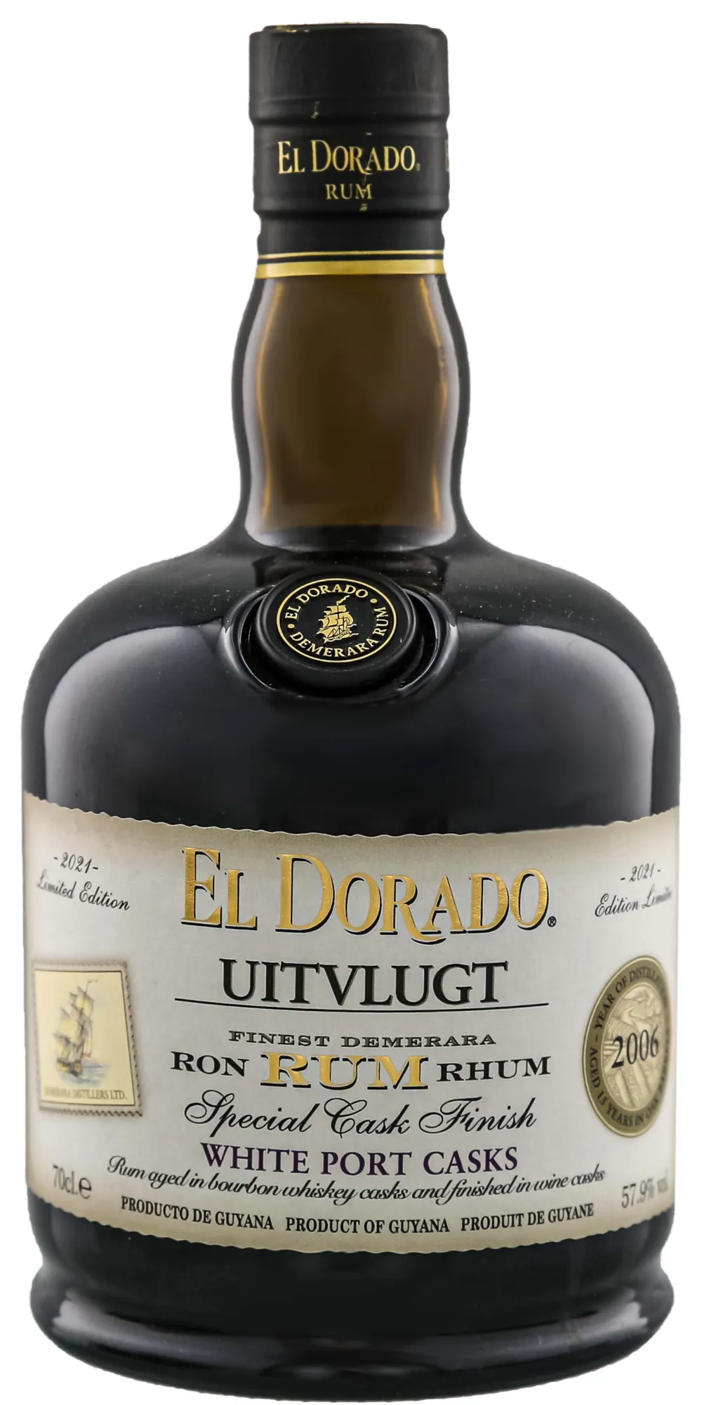 El Dorado Uitvlugt Special Cask Finish 2006/2021 White Port Casks 0,7L 