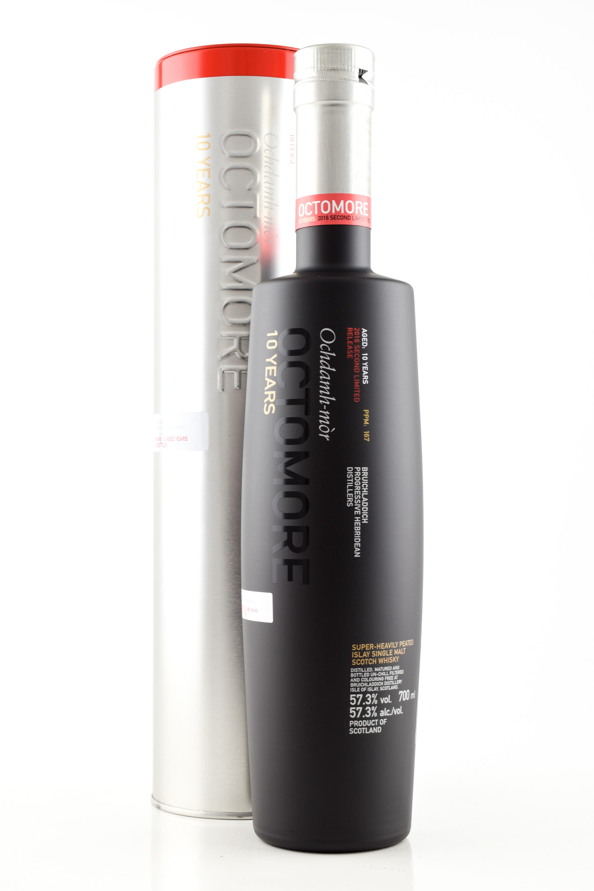 Octomore 10 Year Old 2016 Second Limited Release 167ppm 57.3% vol. 0,7l