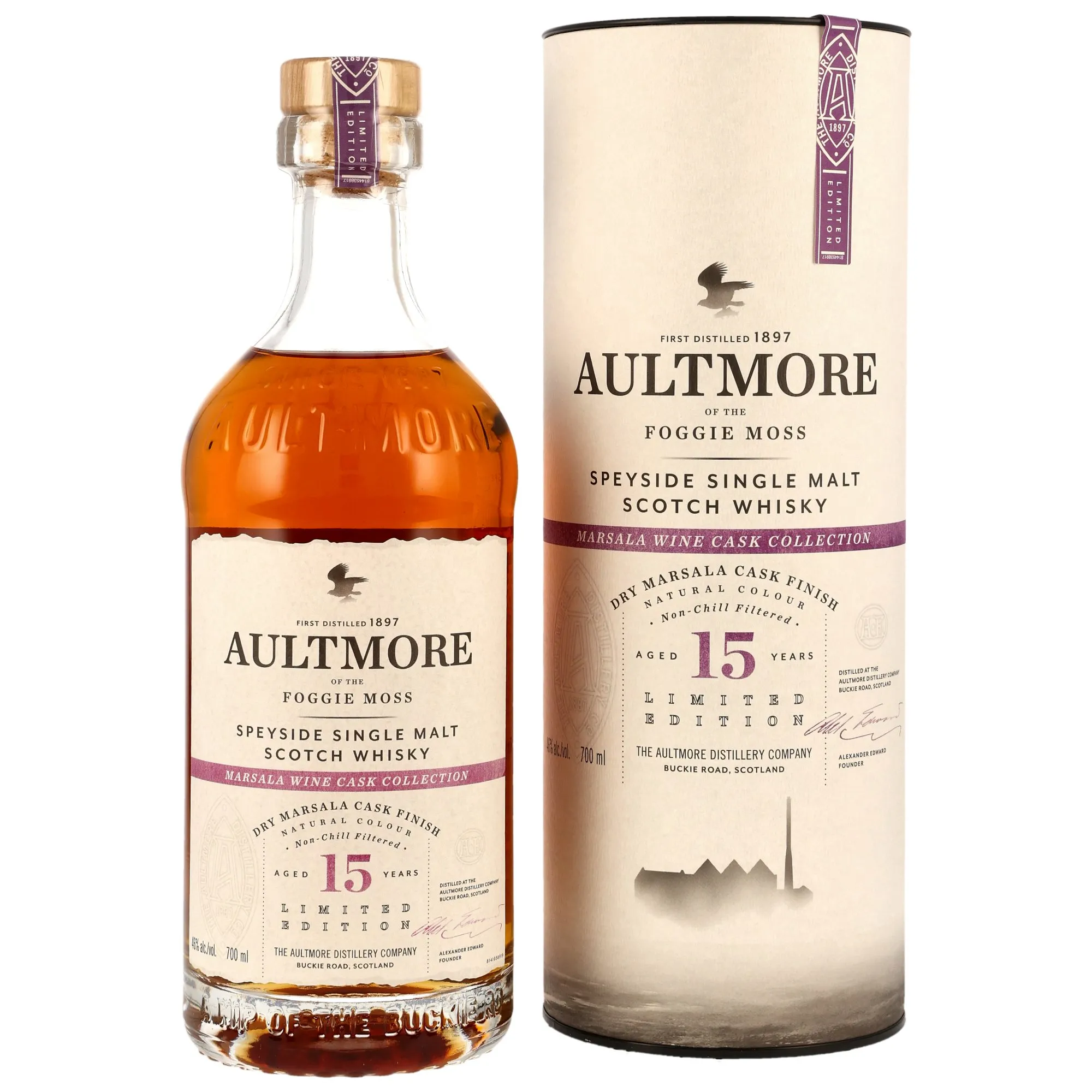 Aultmore 15 Year Old - Dry Marsala Cask Finish - Limited Edition