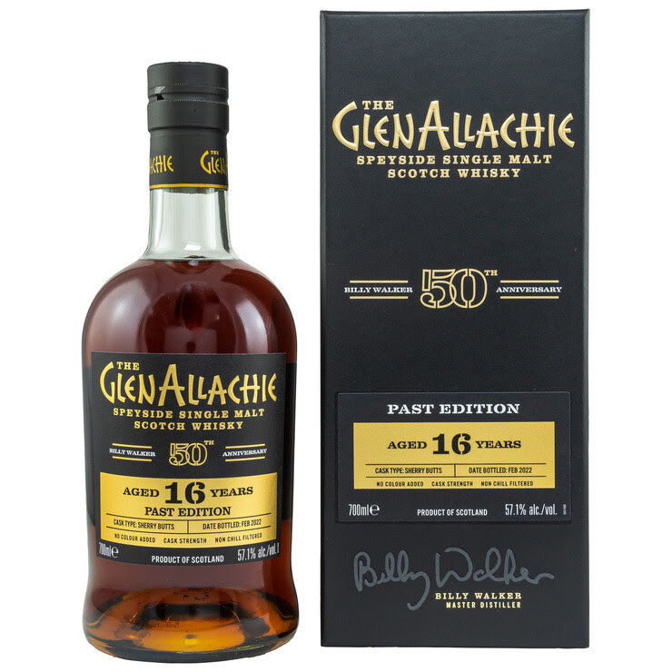 GlenAllachie 16 Jahre Past Edition 50th Anniversary Billy Walker 57,1%vol. 0,7l