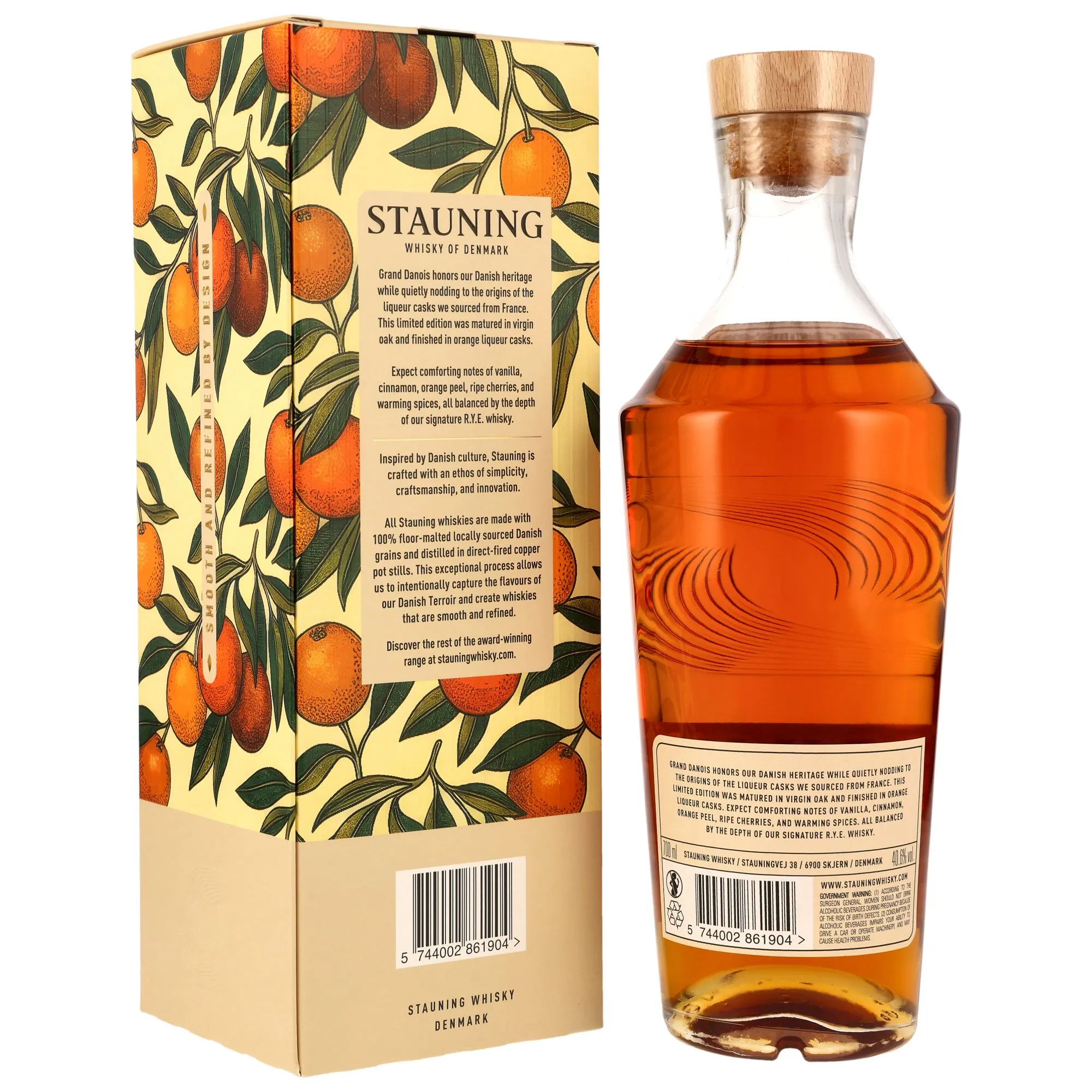 Stauning R.Y.E. Grand Danois Winterdrop 2026 - Orange Liqueur Casks Finish - Danish Whisky