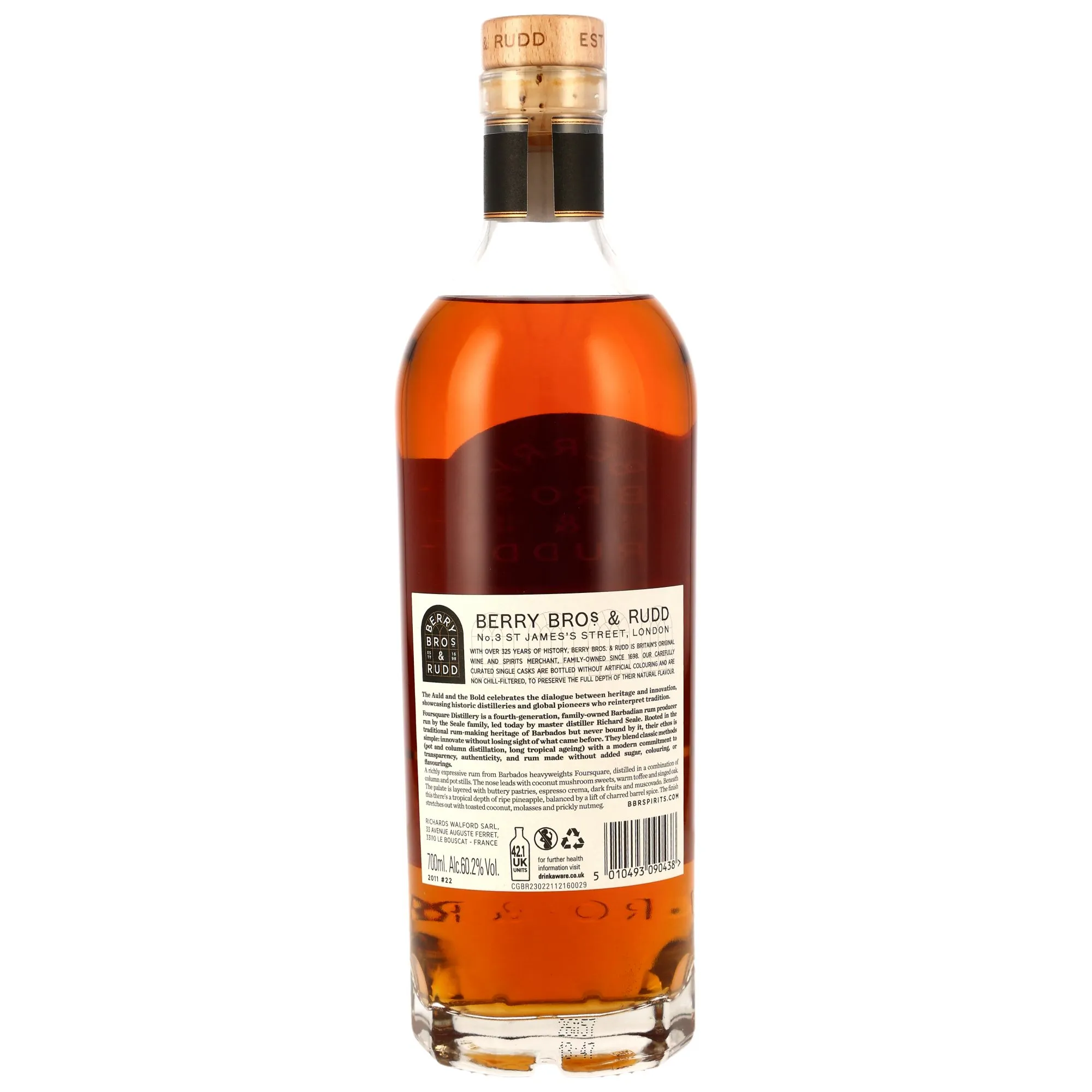 Barbados Rum 2011 - 14 Jahre- Barrel #22 The Auld & The Bold (Berry Bros & Rudd)