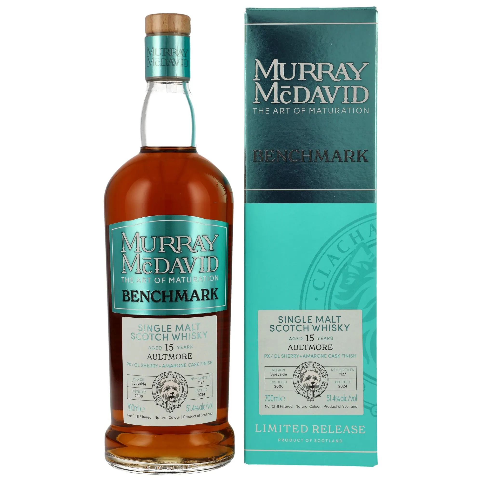 Aultmore 2008/2024 - 15 Year Old - PX/Oloroso + Amarone Cask - Murray McDavid