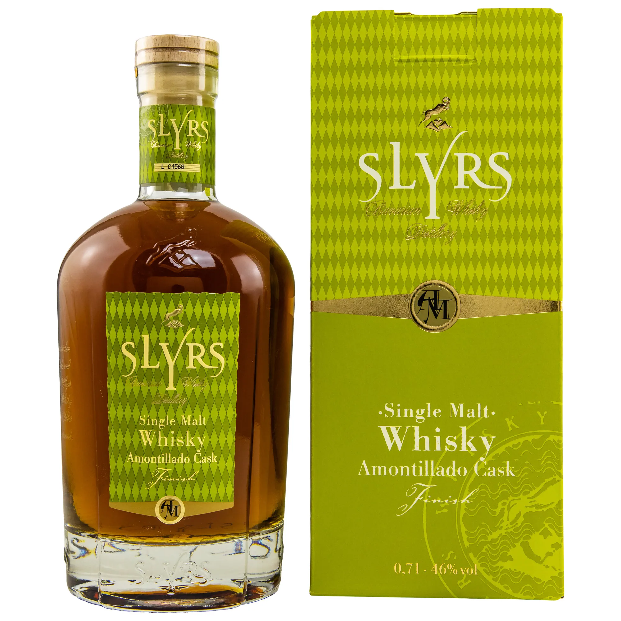 Slyrs Single Malt Amontillado Cask Finish, American White Oak & Amontillado Cask, 46%