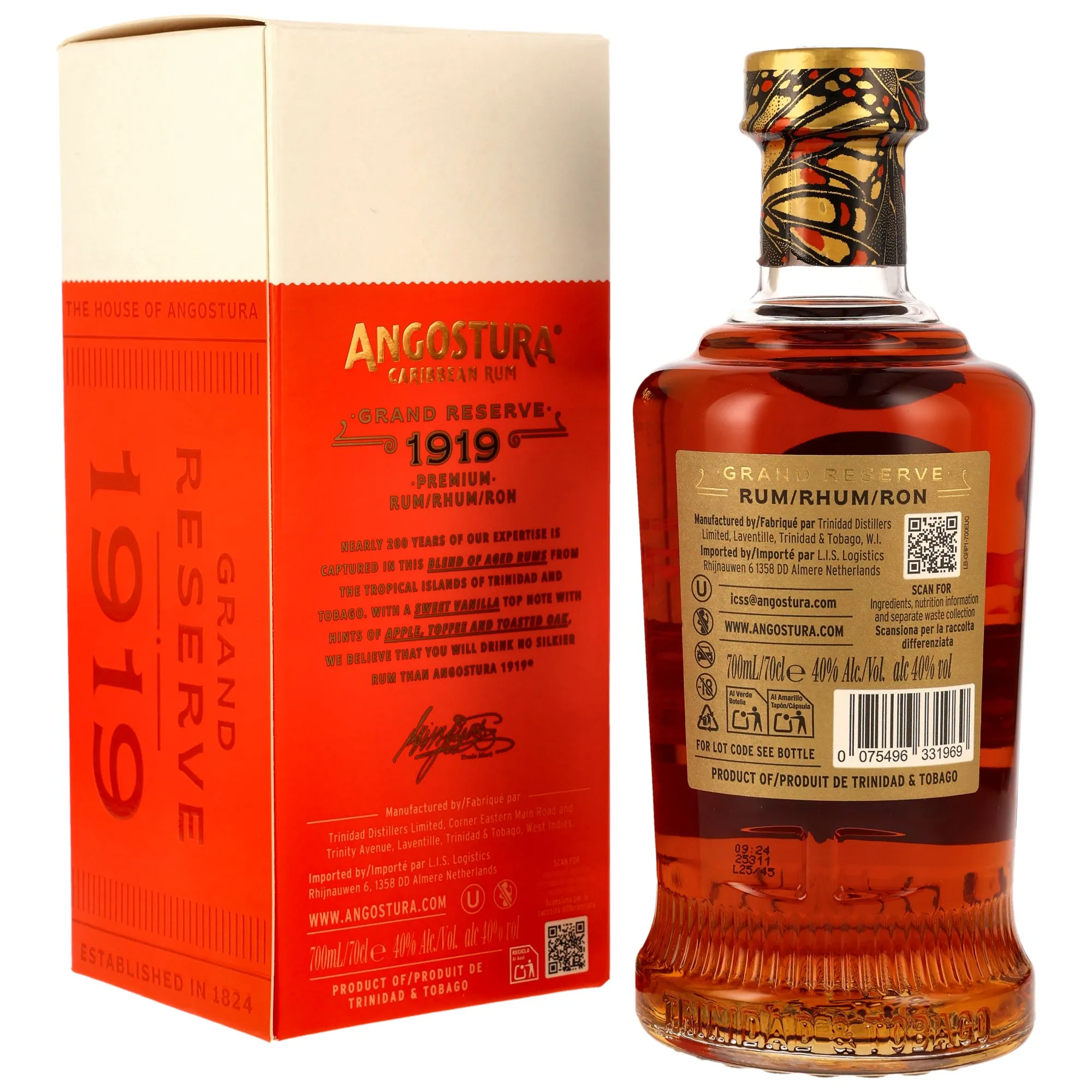 Angostura 1919 Grand Reserve Premium Rum - in GP