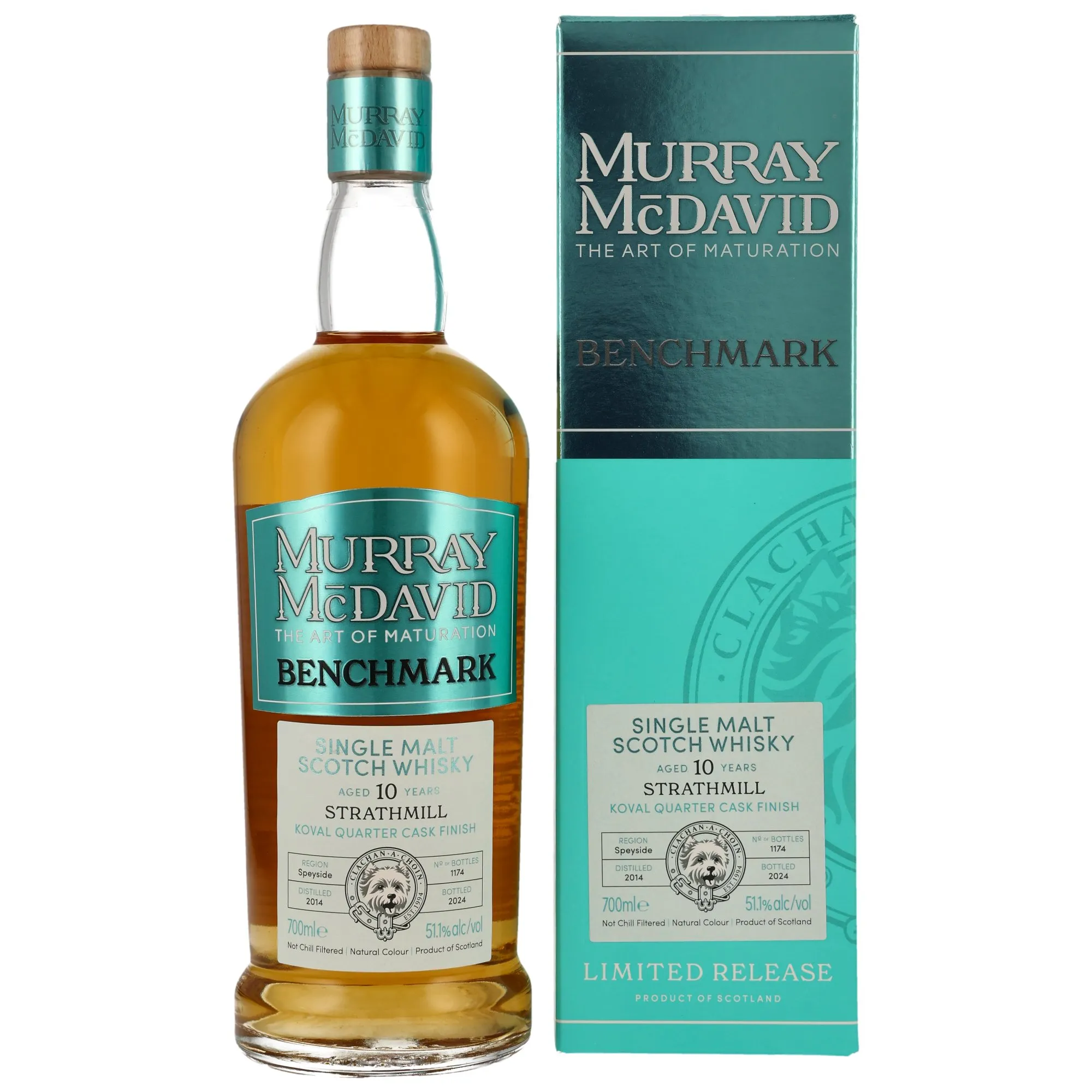 Strathmill Benchmark 10 Year Old, American Oak & Koval Quarter Cask Finish, 2014, Murray McDavid, 51.1%