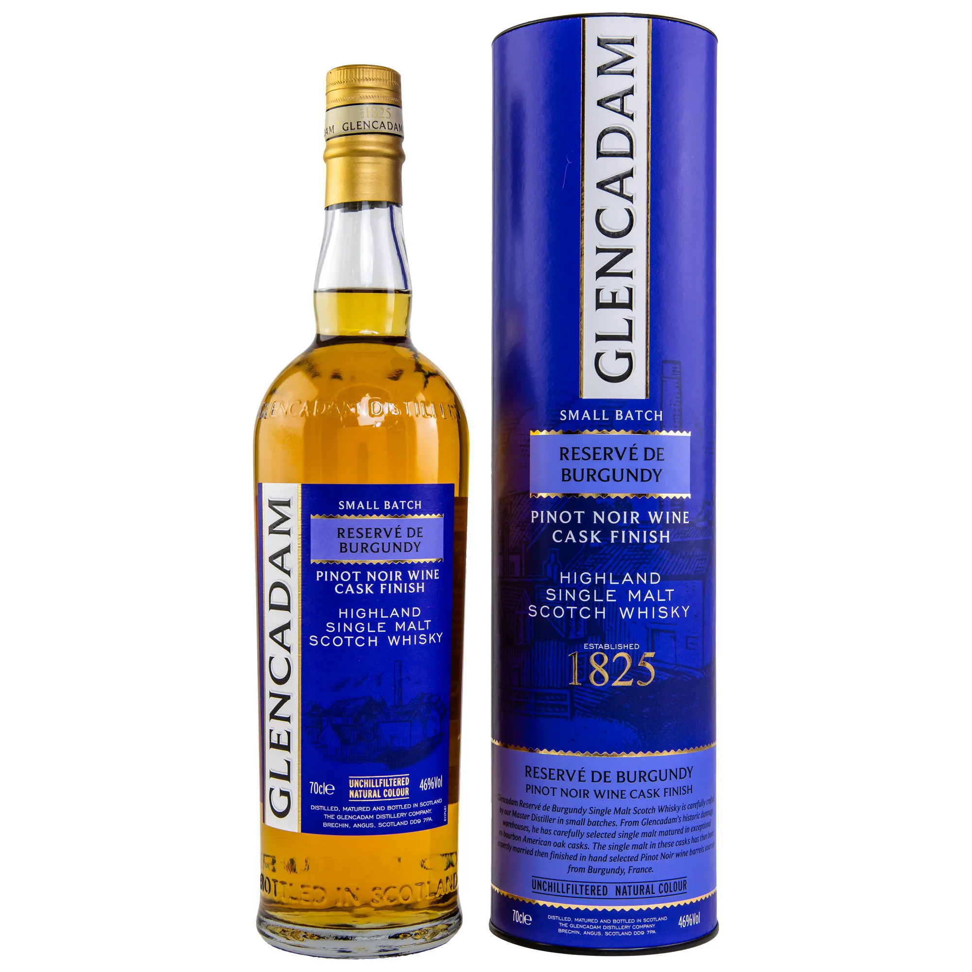 Glencadam Small Batch Reserve De Burgundy, Bourbon & Pinot Noir Wine Cask, Batch Small Batch, 2023, 46%