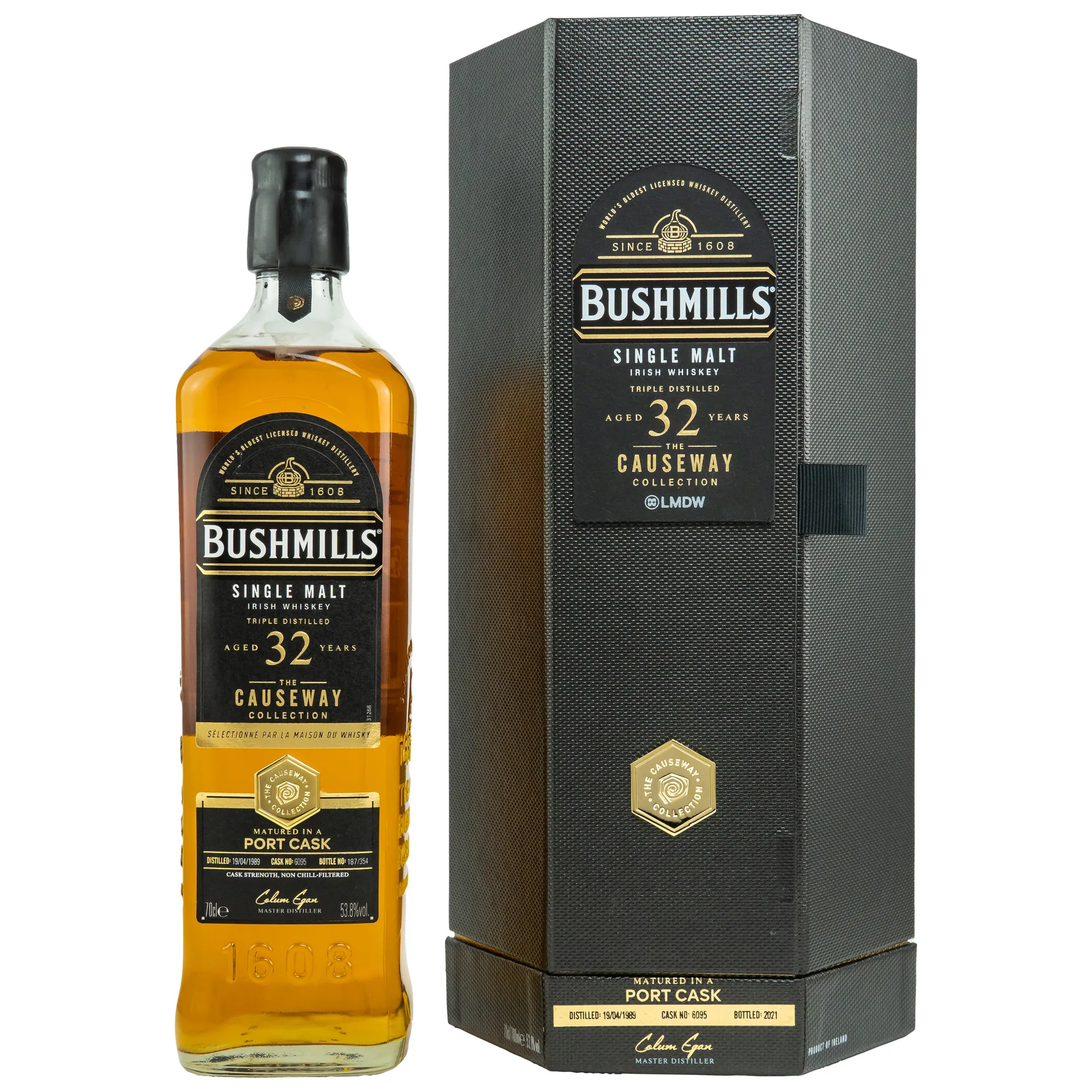 Bushmills The Causeway Collection Conquete 32 Year Old, Port Cask, Cask #6095, 2021, 53.8%