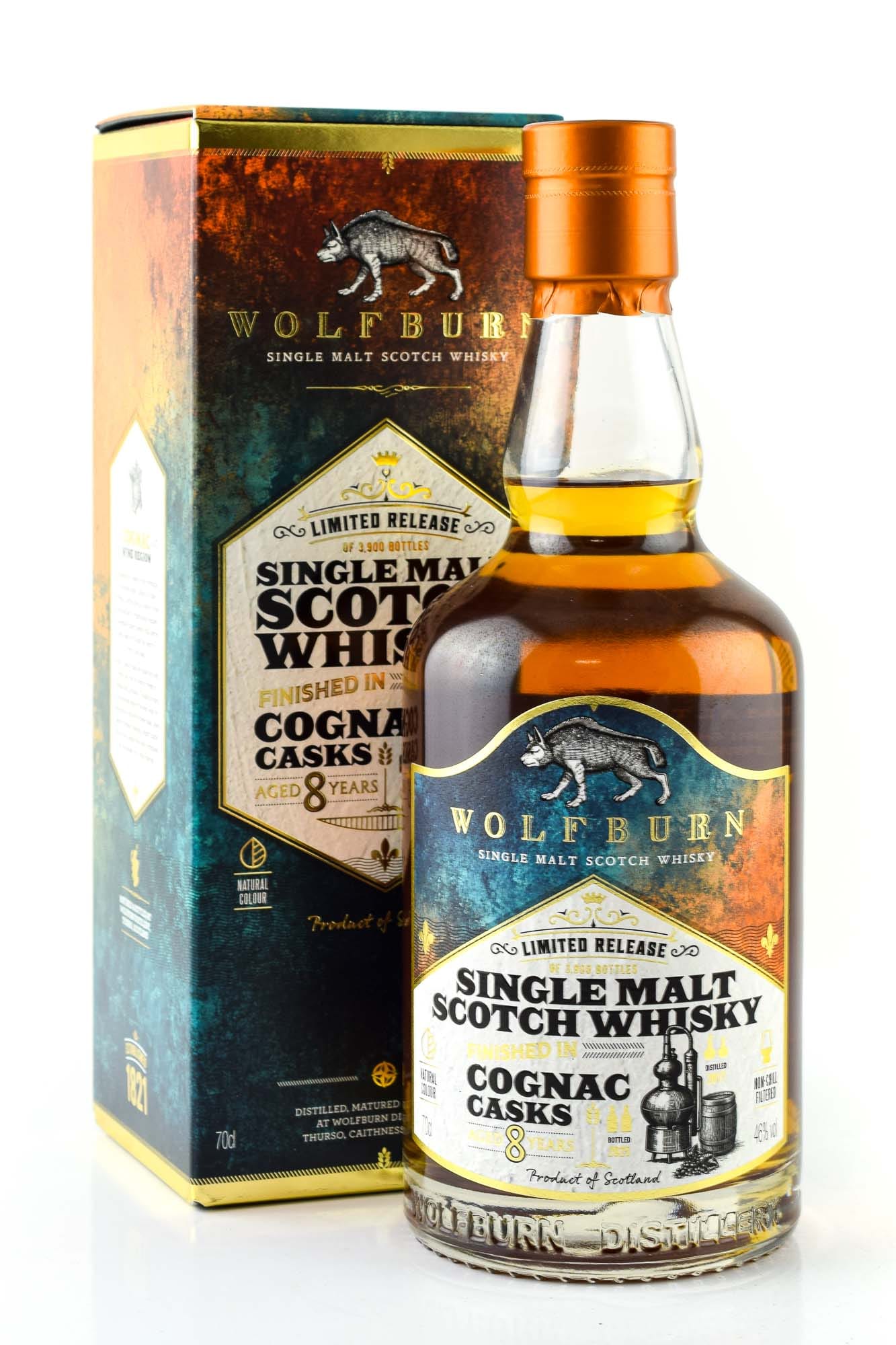 Wolfburn 8 year old - Finished in Cognac Casks