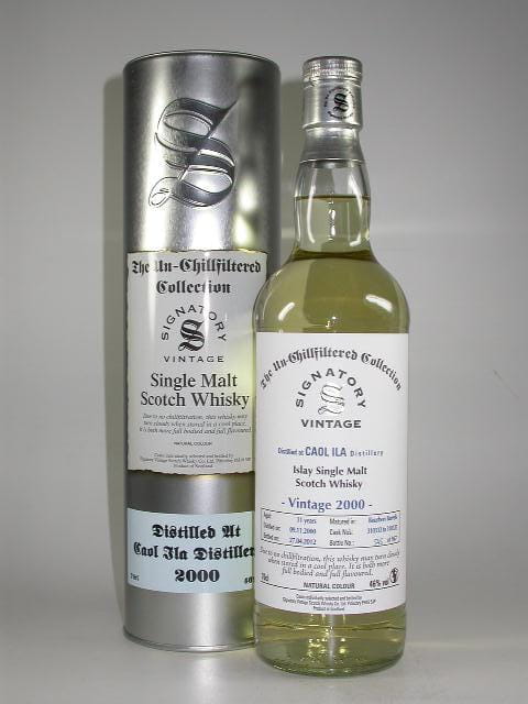 Caol Ila 11 Year Old 2000/2012 Bourbon Barrel 967 Fl. Un-chillfiltered Signatory 46% vol. 0,7l