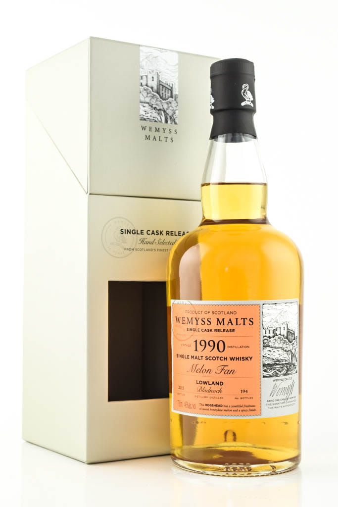 "Melon Fan" 1990/2015 Single Bourbon Hogshead Bladnoch Wemyss Malts 46%vol. 0,7l
