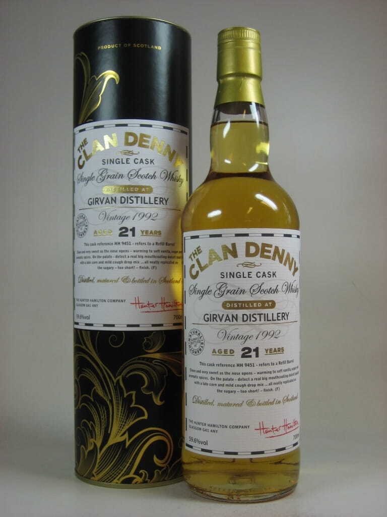 Girvan 21 Jahre 1992 Clan Denny 59,6%vol. 0,7l