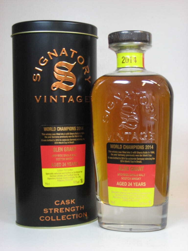Glen Grant 24 Jahre 1990/2014 World Champions 2014 Signatory Cask Strength Coll. 56%vol. 0,7l