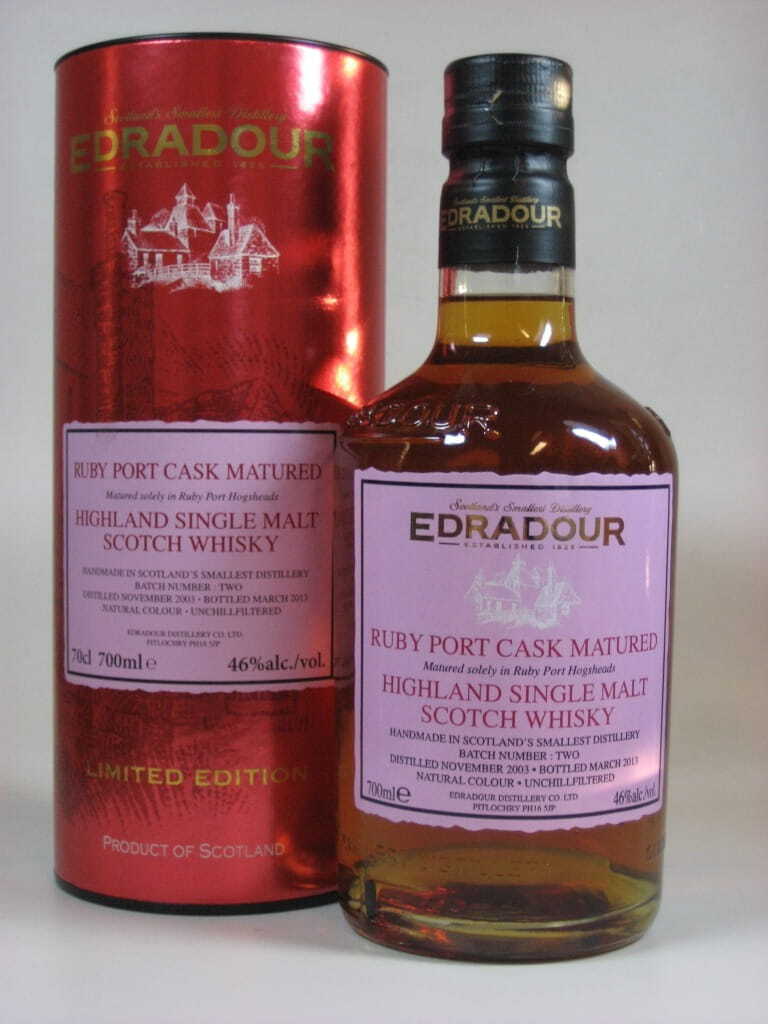 Edradour 2003/2013 Batch #2 Ruby Port Cask Matured 46%vol. 0,7l