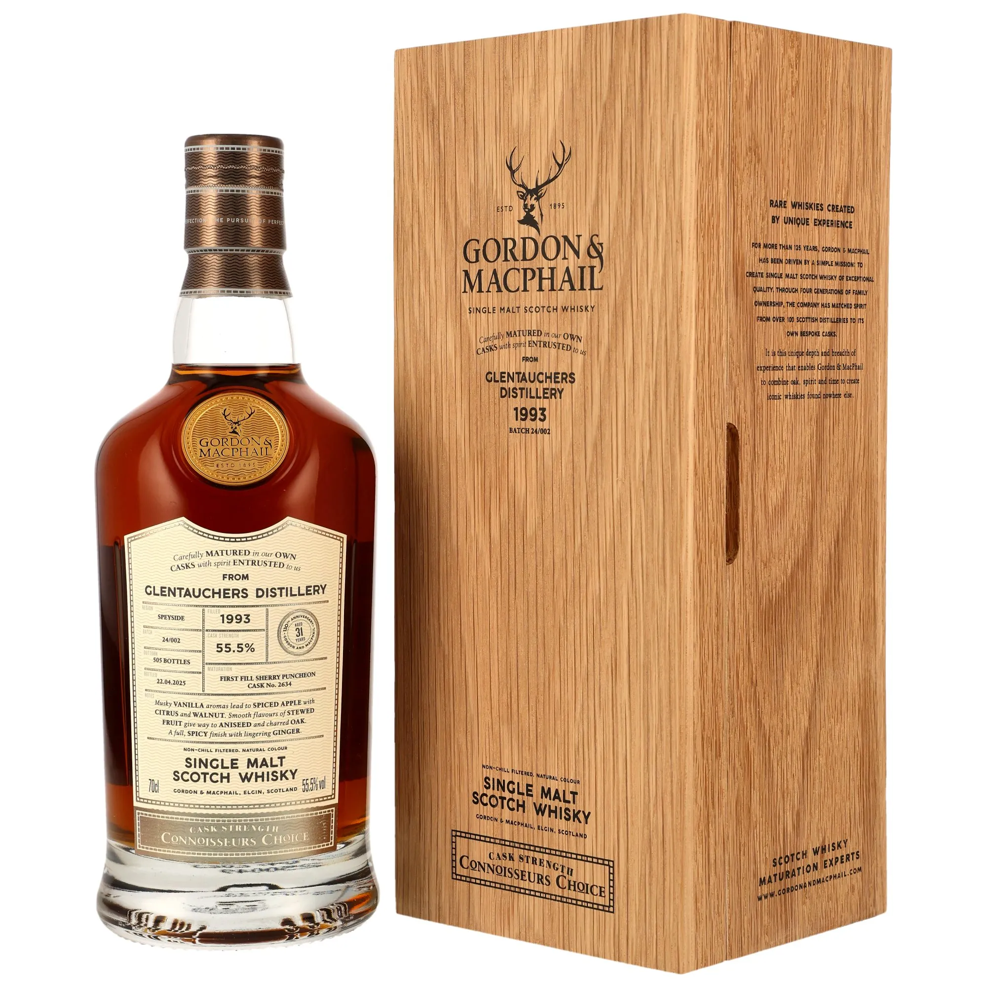 Glentauchers 1993/2025 - 31 Jahre - 1st Fill Sherry Puncheon #2634 -G&M CC