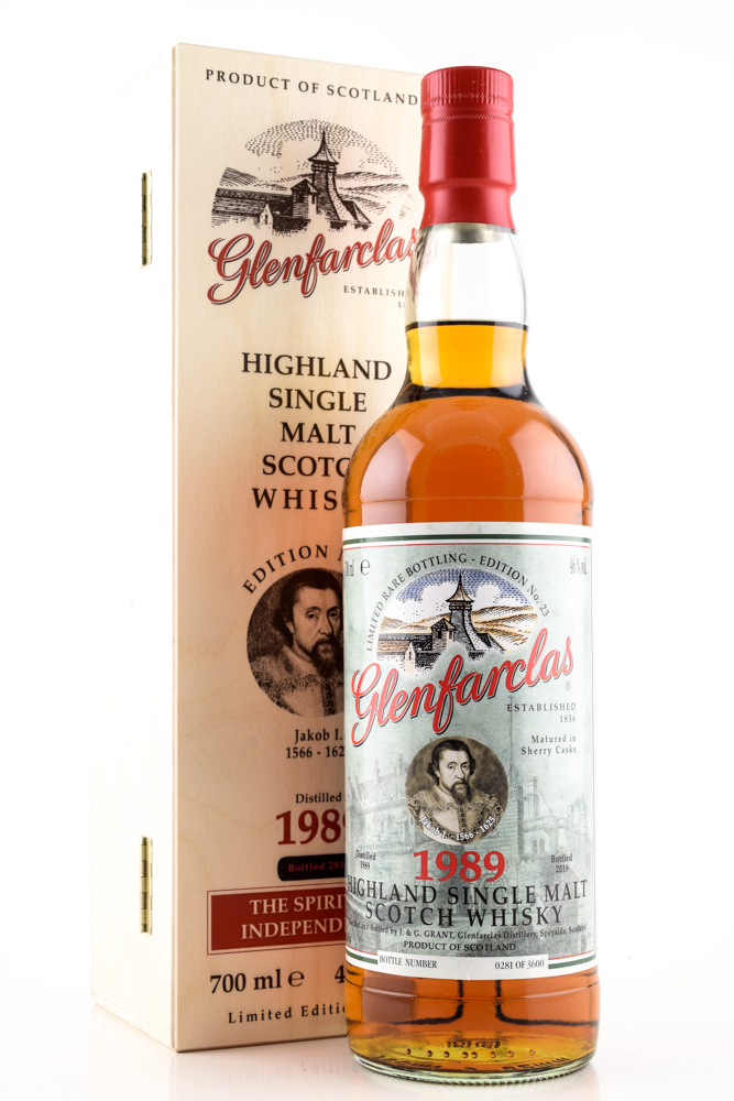 Glenfarclas Ed. No. 23 1989/2019 Jakob I. 46% vol. 0,7l Glenfarclas Ed. No. 23 1989/2019 Jakob I. 46% vol. 0,7l