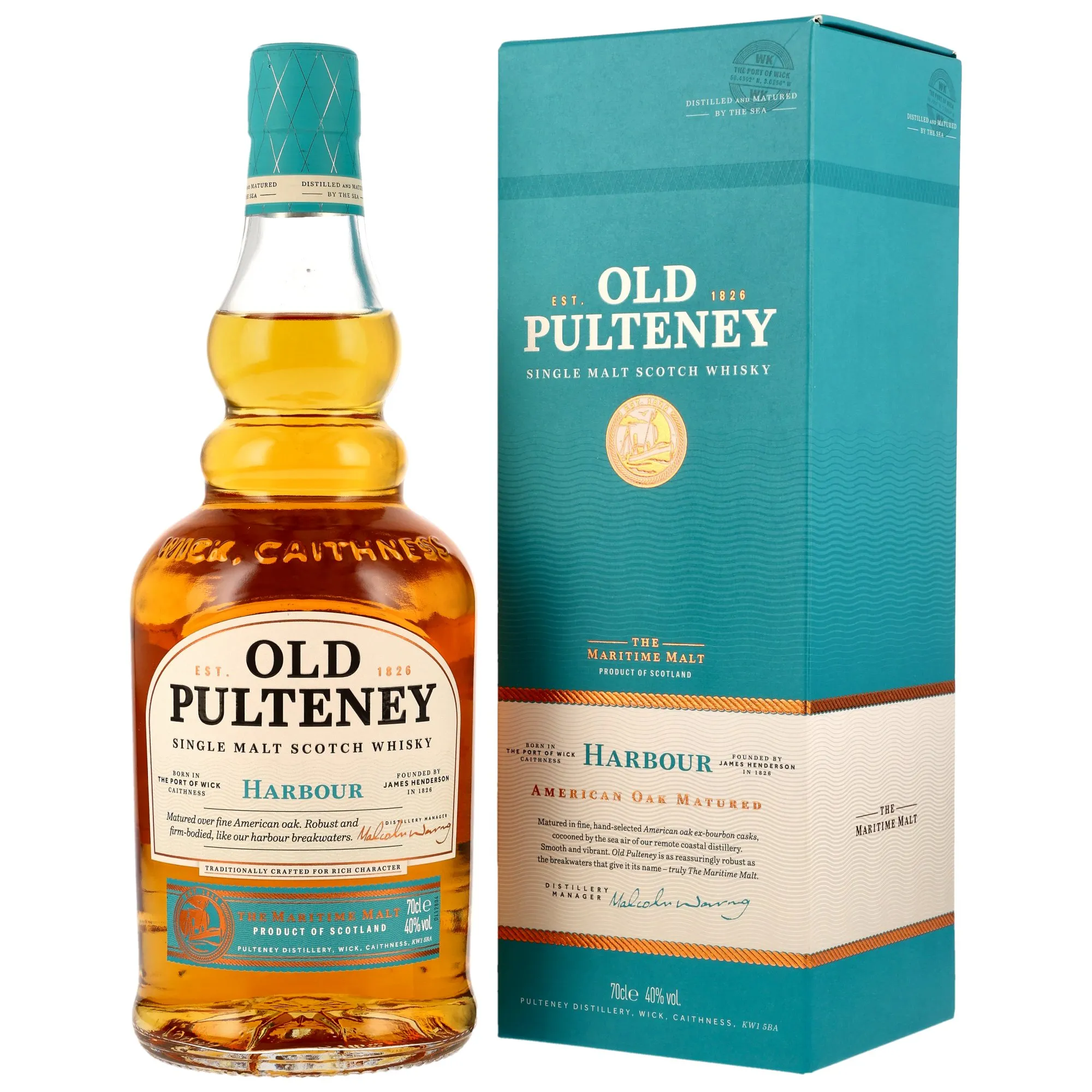 Old Pulteney Harbour, American Oak Ex-Bourbon Cask, 40%