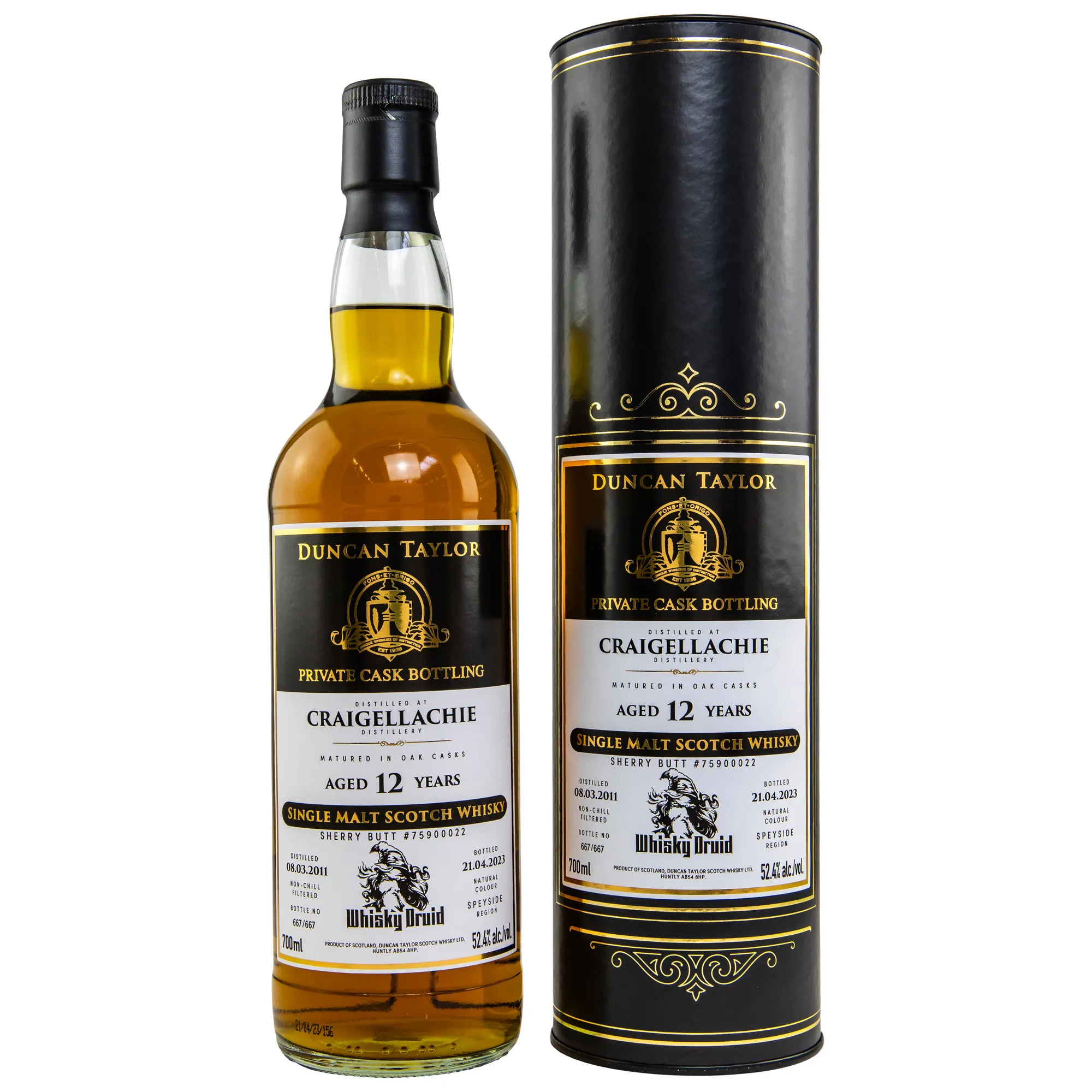 Craigellachie 2011/2023 - 12 Jahre - #75900022 - (Duncan Taylor) - Whisky Druid