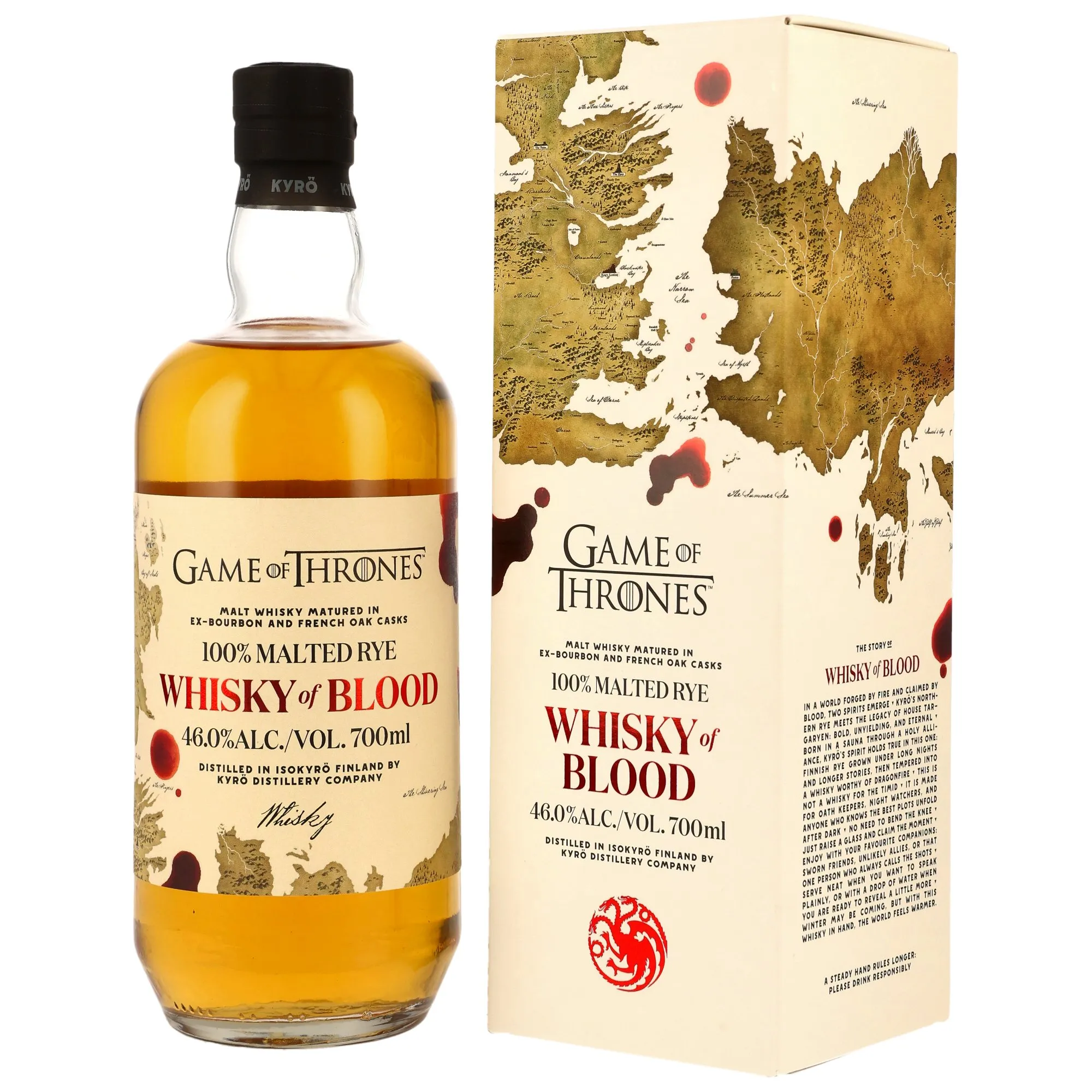 Kyrö Whisky of Blood - Malted Reye - Game of Thrones