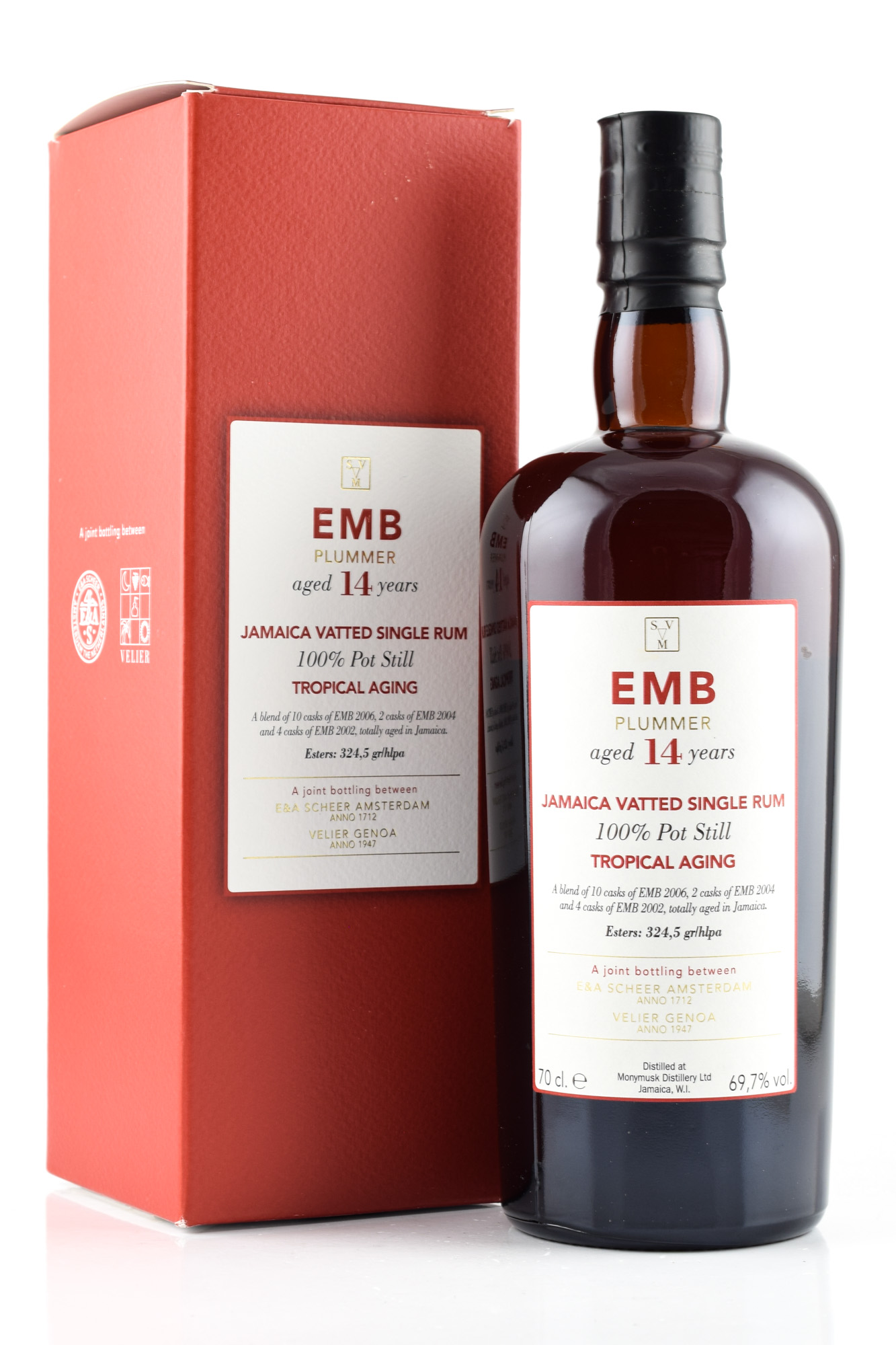 EMB Plummer 14 Jahre Tropical Aging Scheer Velier 69,7%vol. 0,7l EMB Plummer 14 Jahre Tropical Aging Scheer Velier 69,7%vol. 0,7l