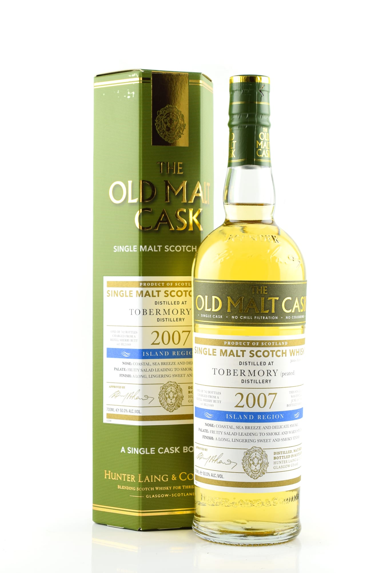 Tobermory (Peated) 2007 Refill Sherry Butt - The Old Malt Cask Hunter Laing